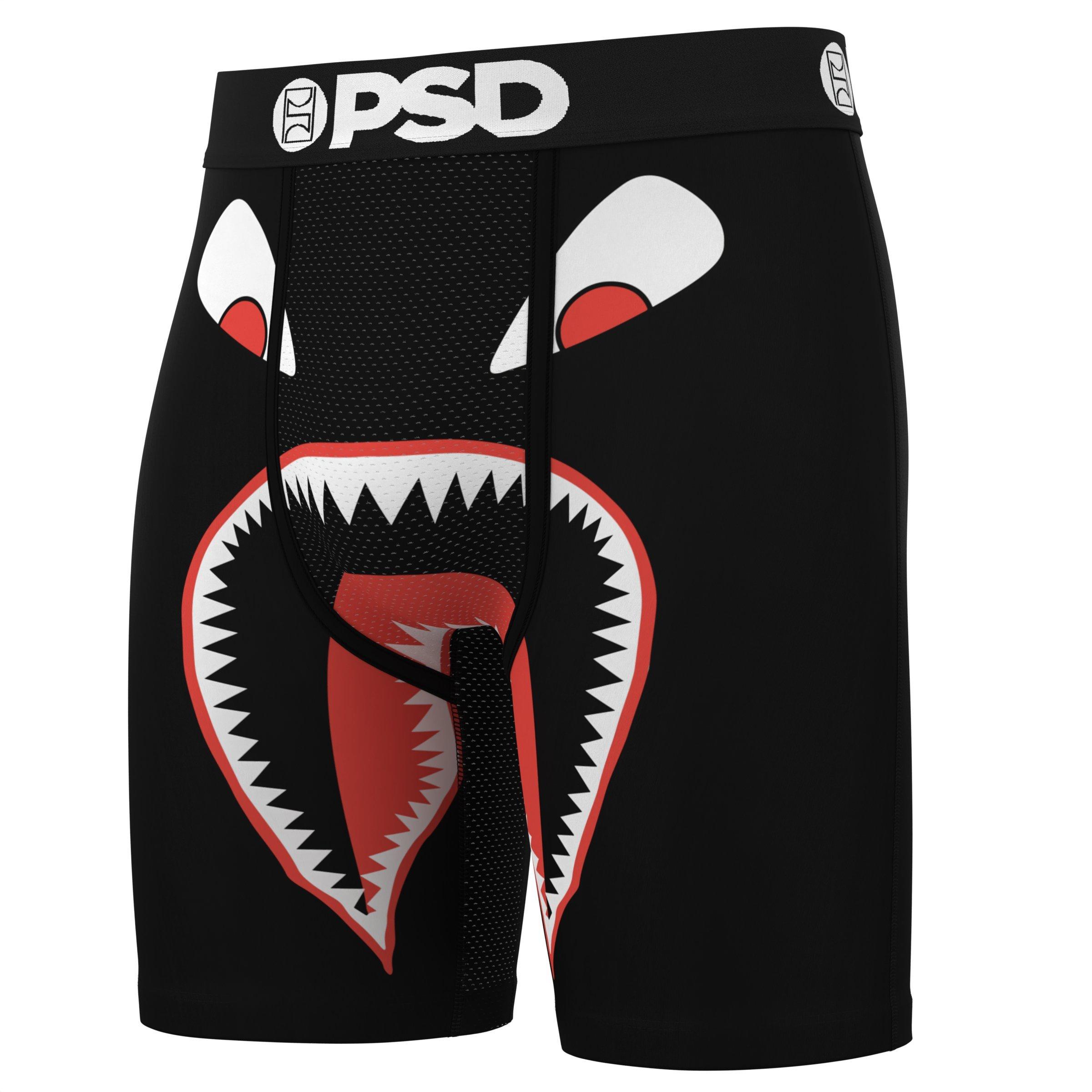 PSD Men's Warface Blackout Underwear-3PK - BLACK/RED Thumbnail View 4