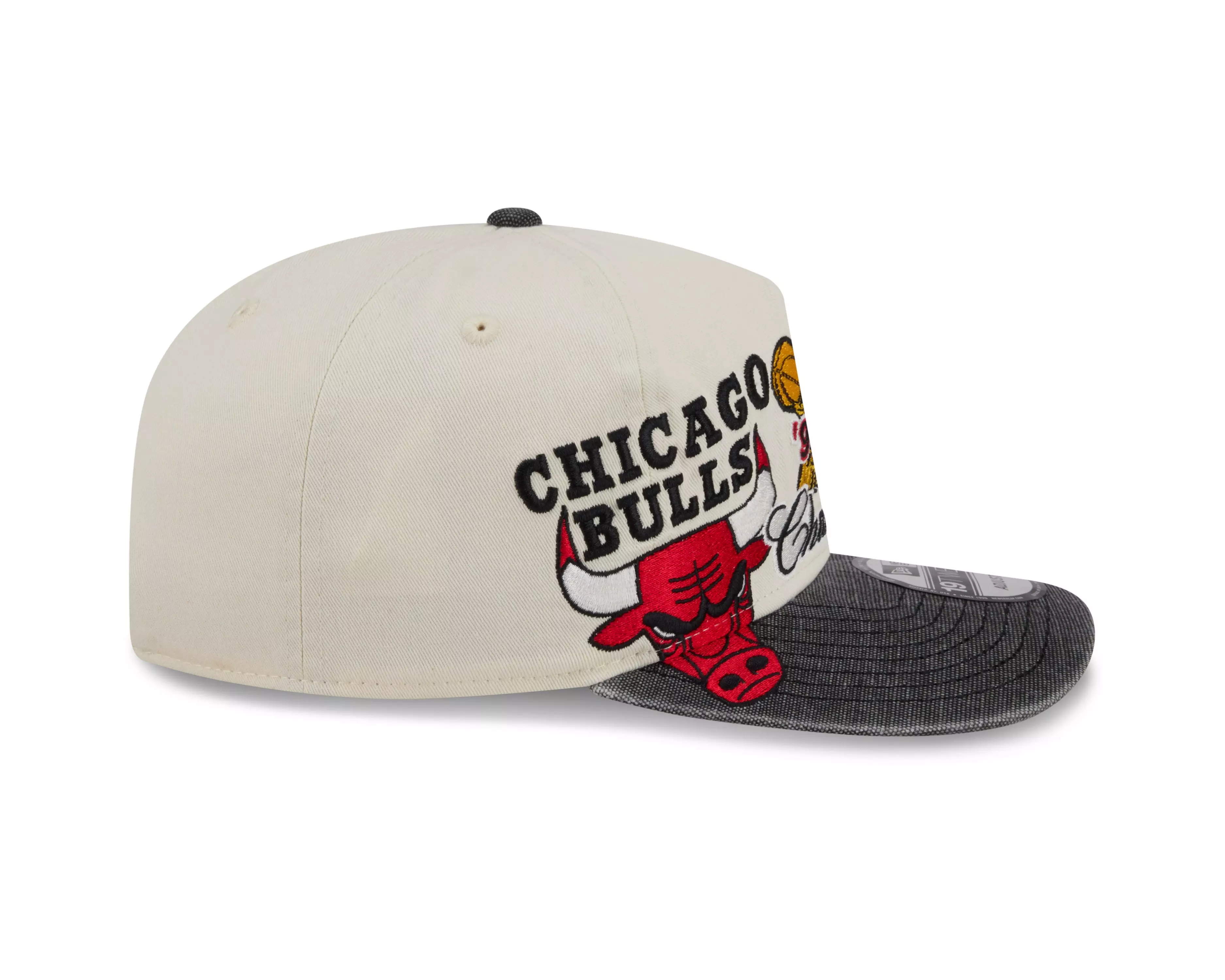 New Era Chicago Bulls 19TWENTY Hardwood Classic Snapback Hat-White/Black - WHITE/BLACK