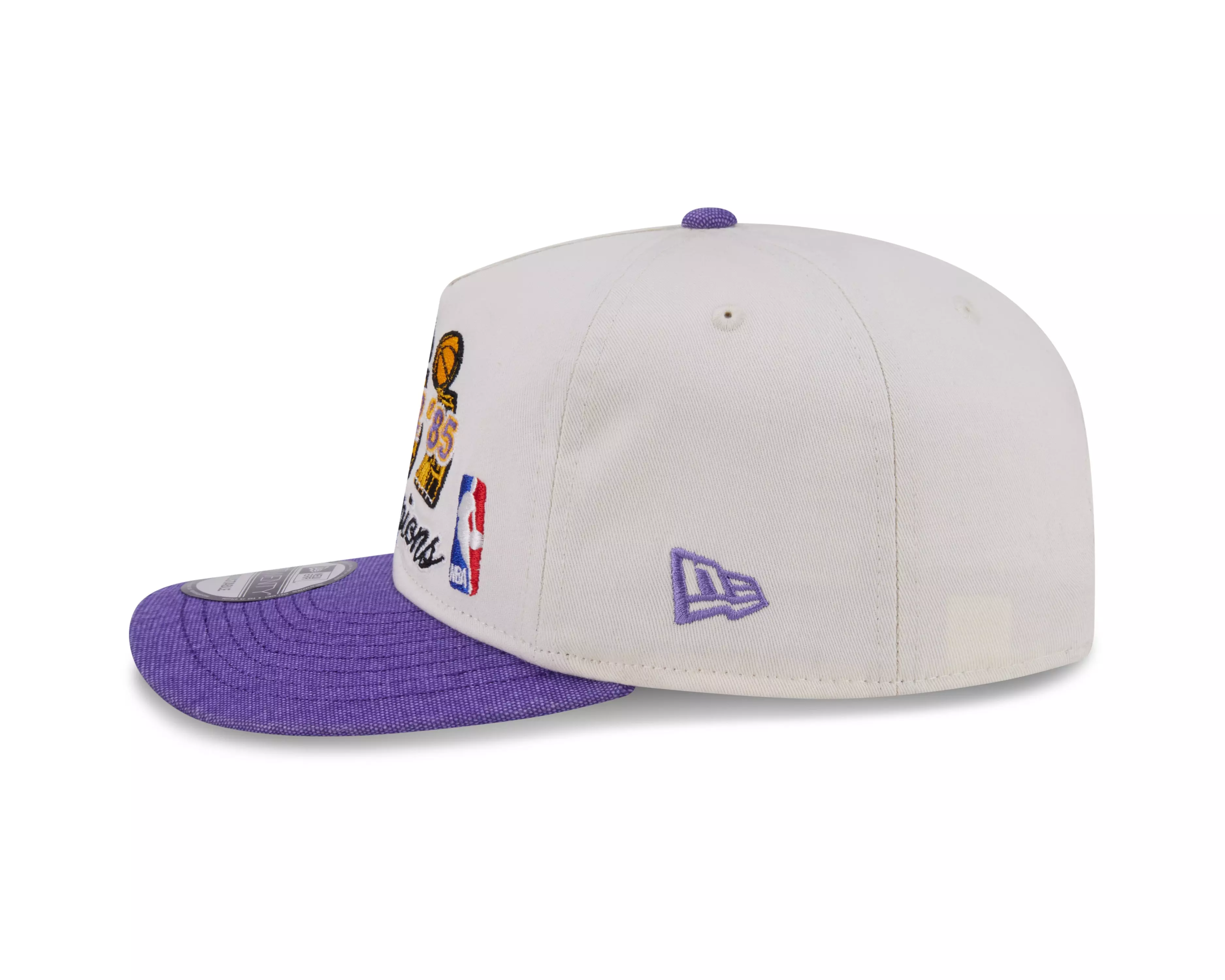 New Era Los Angeles Lakers 19TWENTY Hardwood Classic Snapback Hat - White/Purple - WHITE/PURPLE