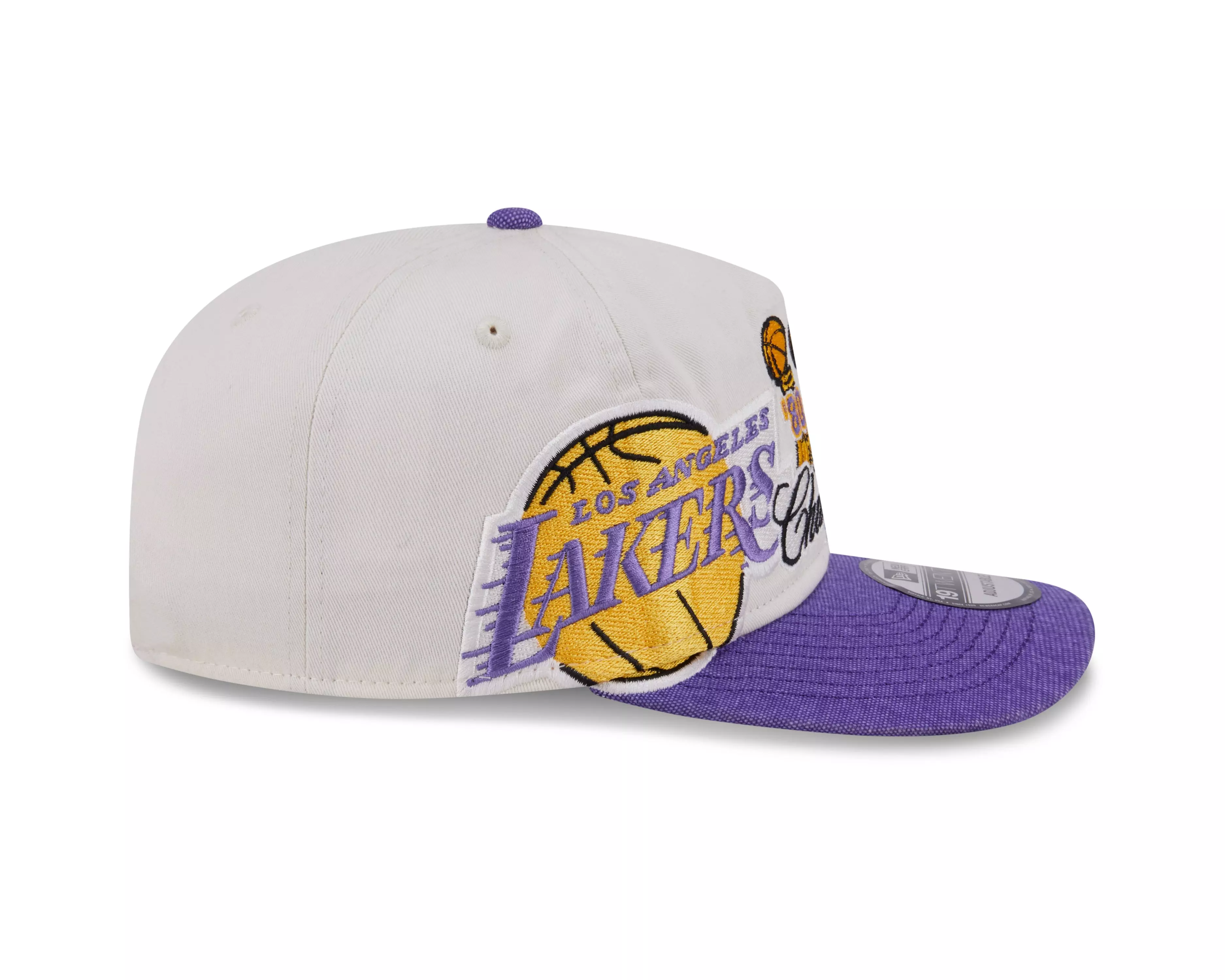 New Era Los Angeles Lakers 19TWENTY Hardwood Classic Snapback Hat - White/Purple - WHITE/PURPLE