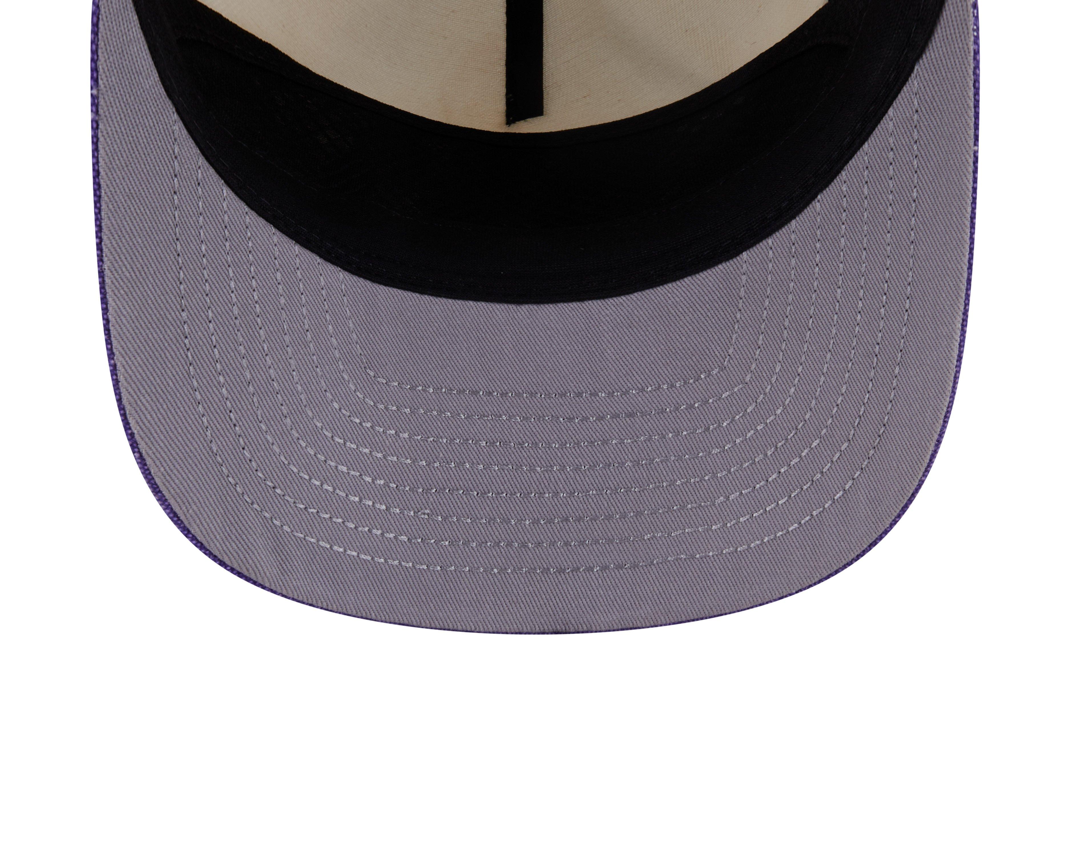New Era Los Angeles Lakers 19TWENTY Hardwood Classic Snapback Hat - White/Purple - WHITE/PURPLE Thumbnail View 7