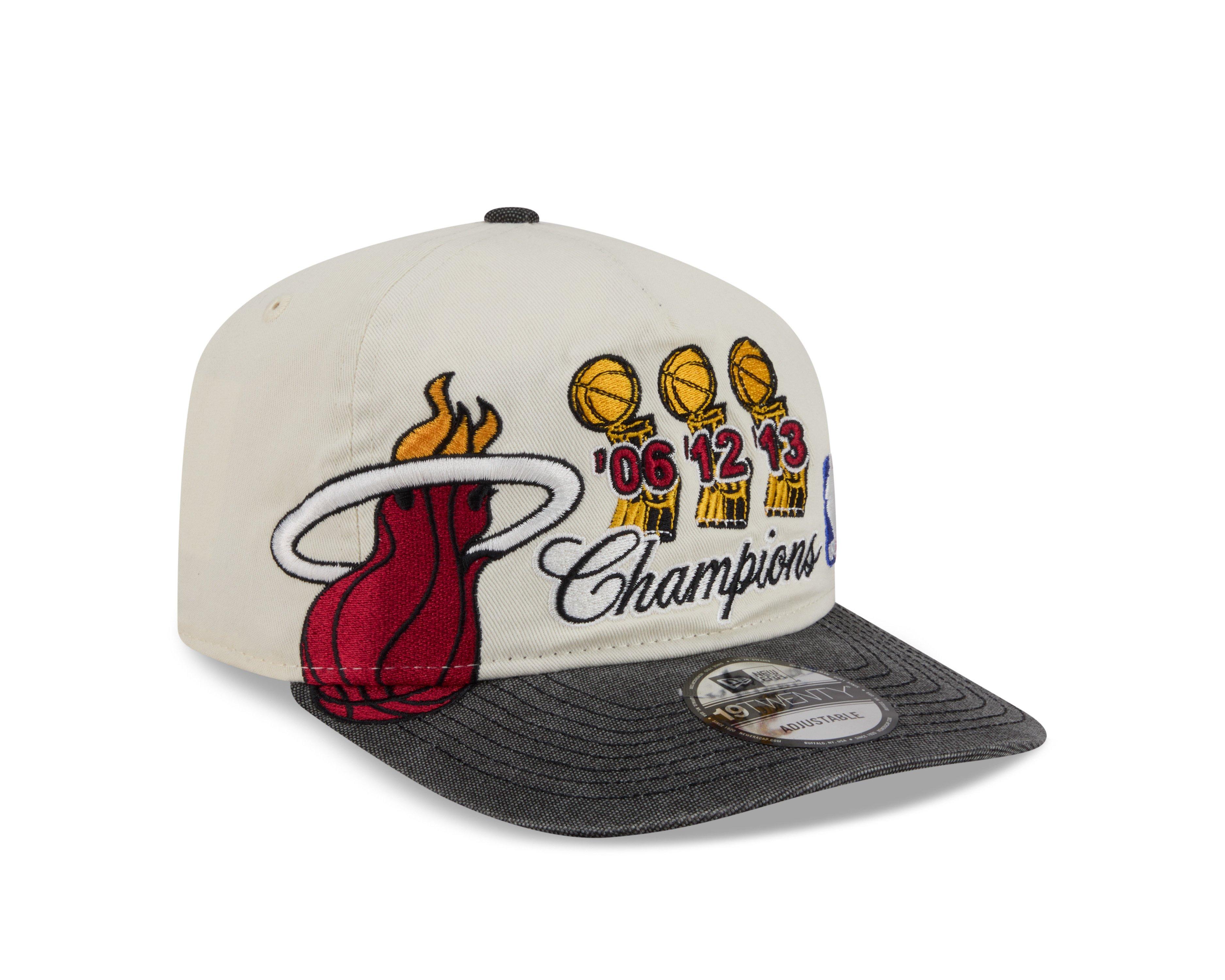 New Era Miami Heat 19TWENTY Hardwood Classic White/Black Snapback Hat