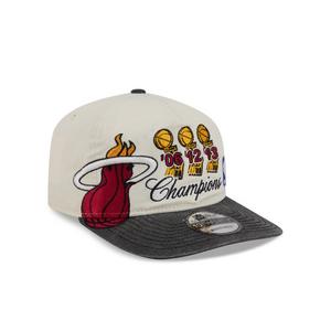 New Era Miami Heat 19TWENTY Hardwood Classic Snapback Hat-White/Black