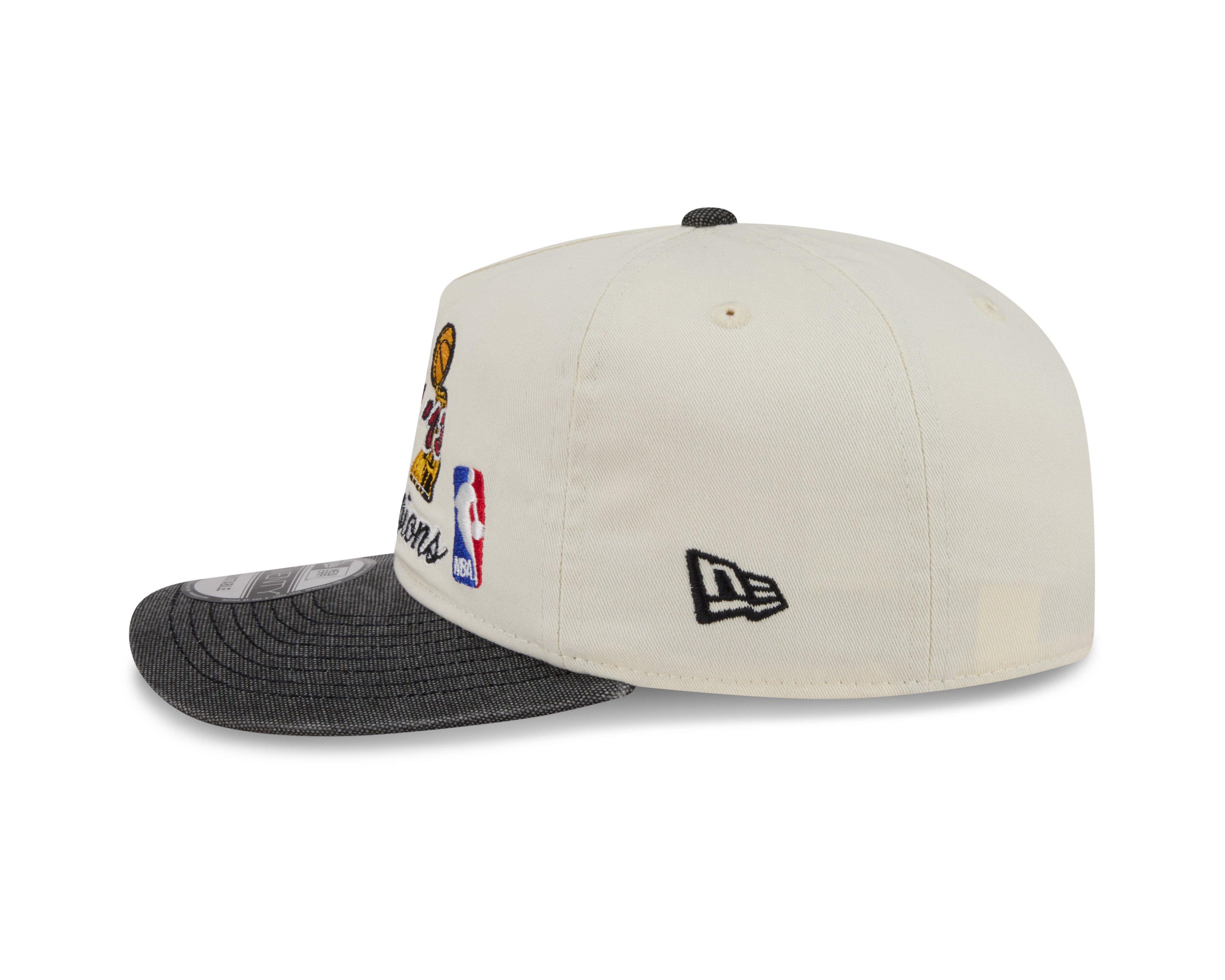 New Era Miami Heat 19TWENTY Hardwood Classic Snapback Hat-White/Black - WHITE/BLACK Thumbnail View 5