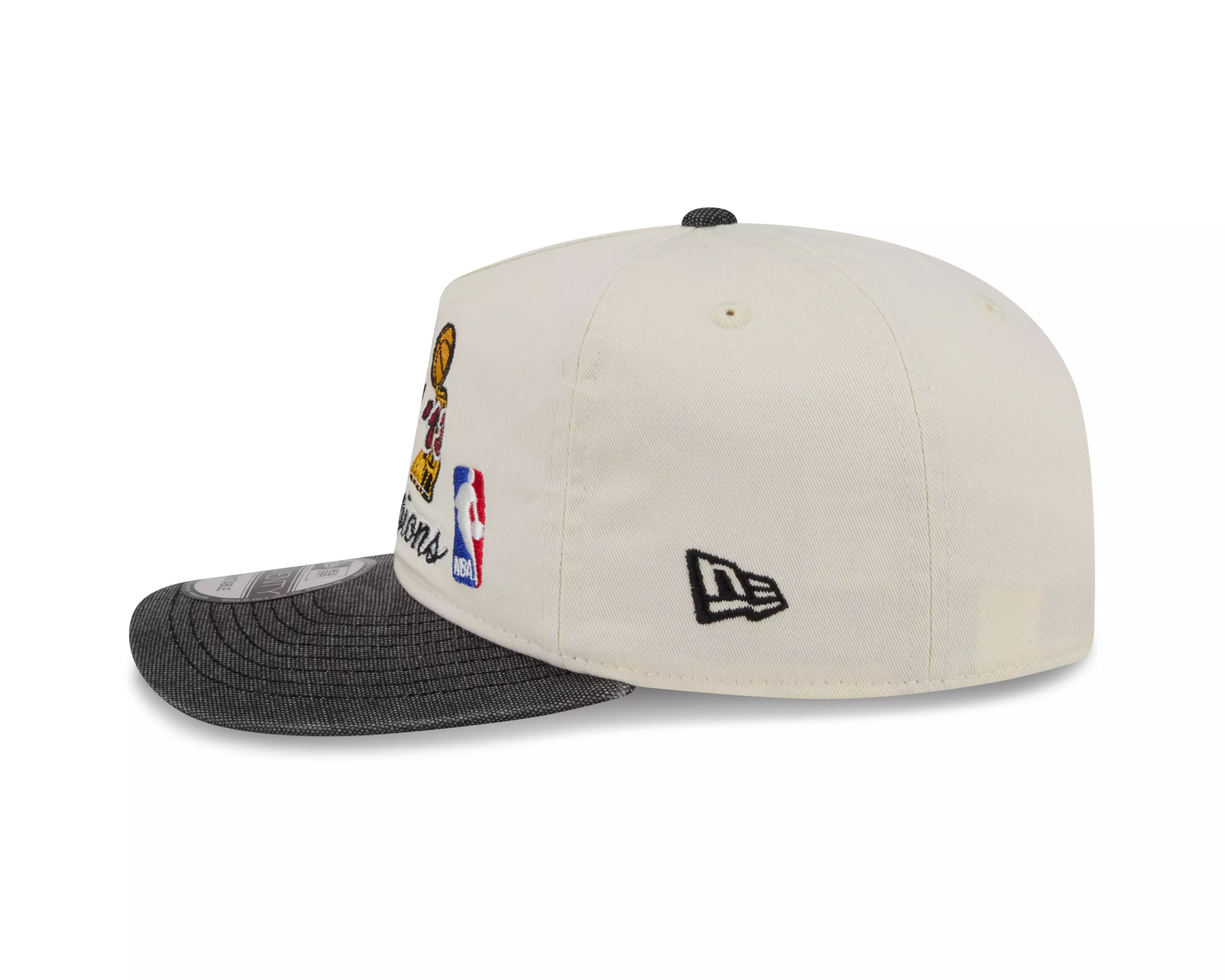 New Era Miami Heat 19TWENTY Hardwood Classic Snapback Hat-White/Black - WHITE/BLACK