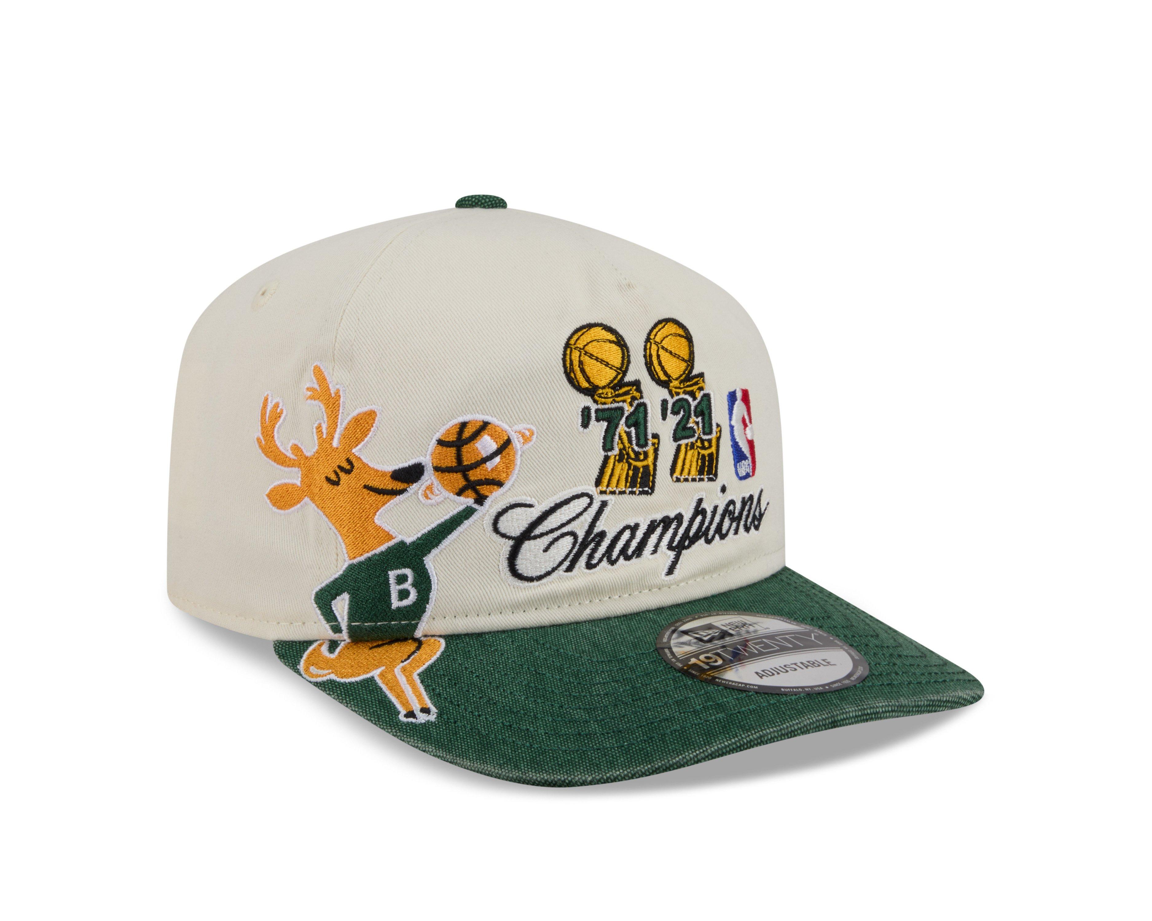 New Era Milwaukee Bucks 19TWENTY Hardwood Classic White/Green Snapback Hat