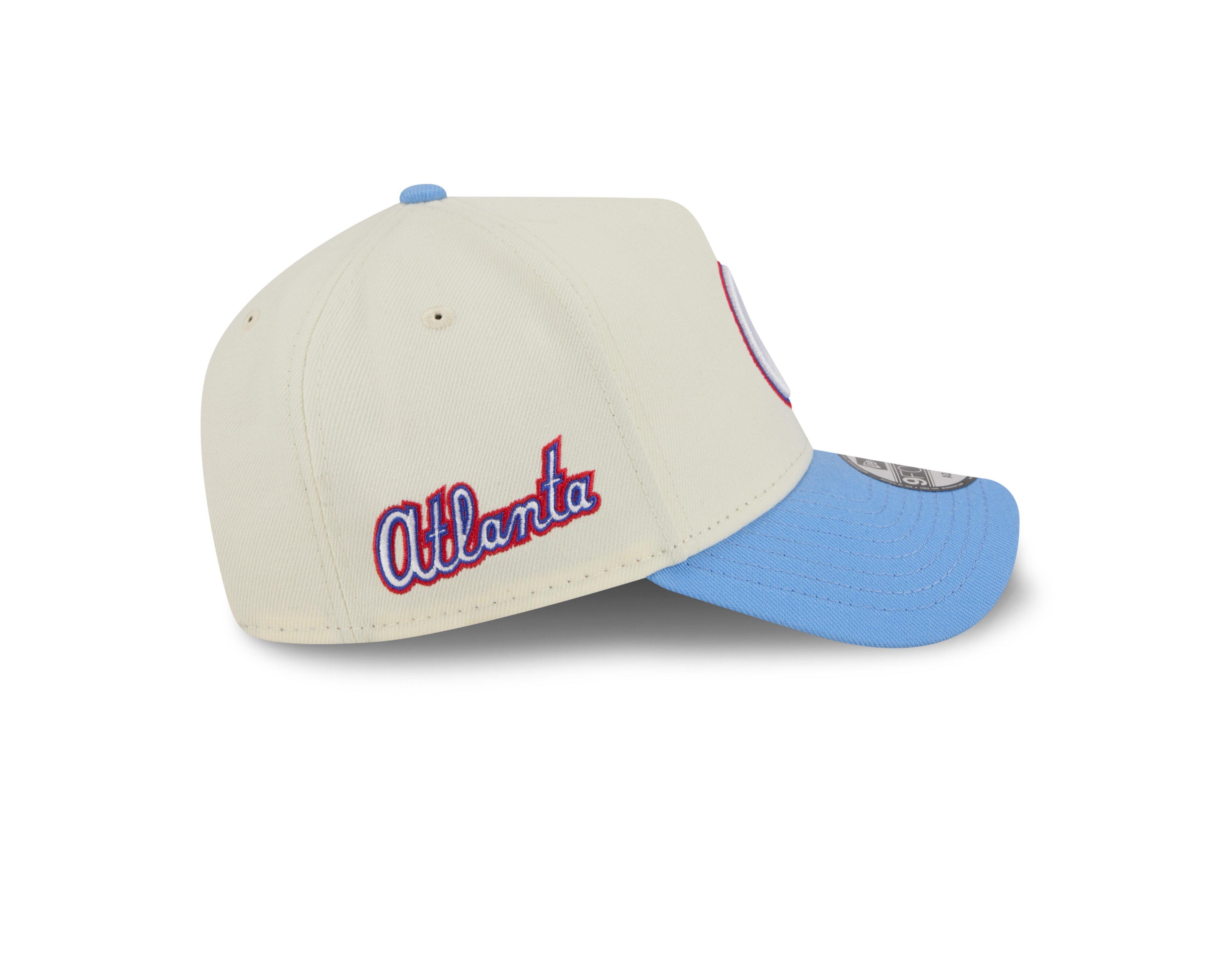 New Era Atlanta Braves 9FORTY A-Frame City Connect Snapback Hat - Cream - CREAM Thumbnail View 6