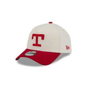 New Era Texas Rangers 9FORTY A-Frame City Connect Snapback Hat - Cream