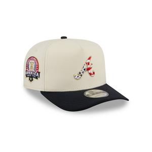 New Era Atlanta Braves 9FIFTY A-Frame 4th of July Snapback Hat - Cream