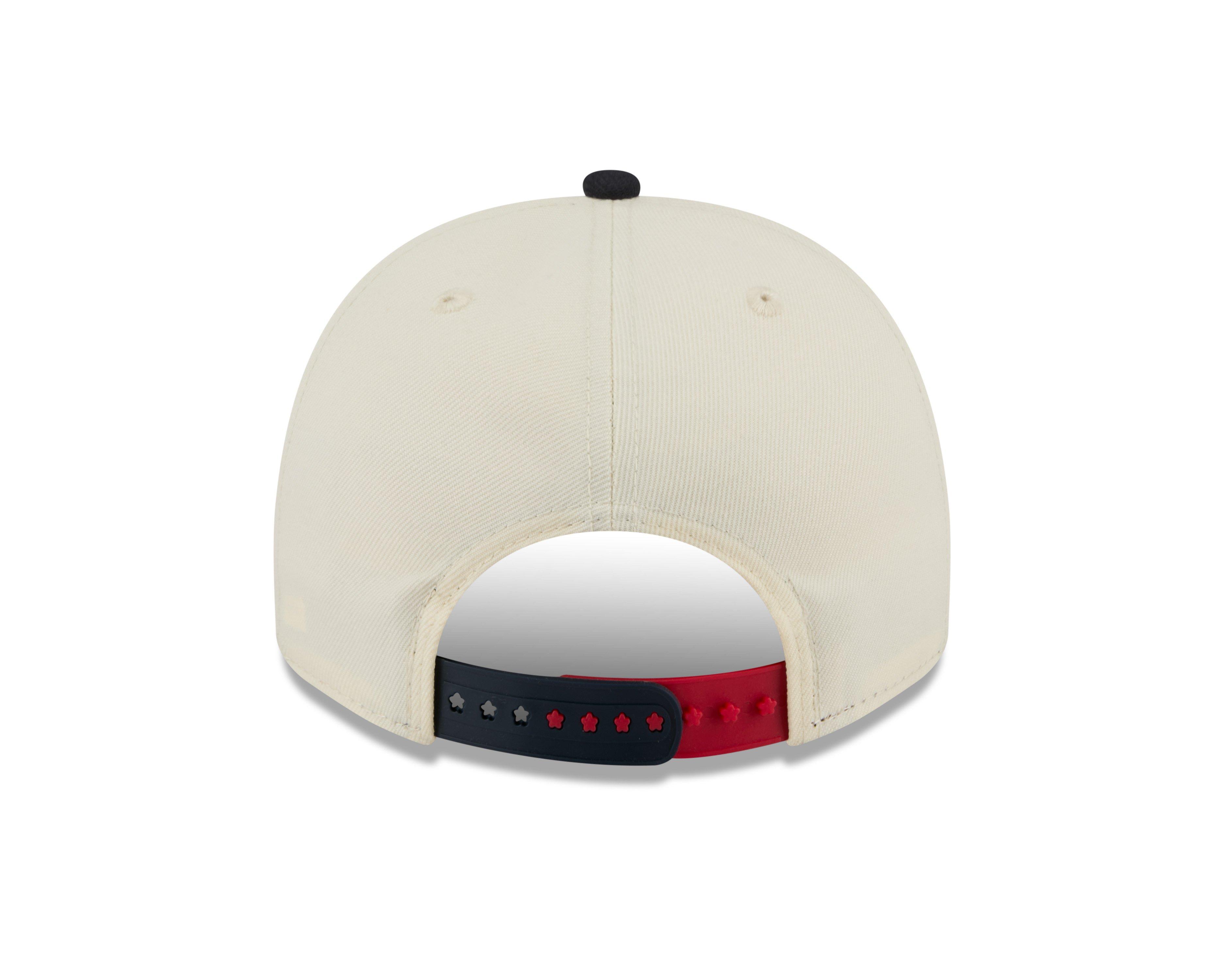 New Era Atlanta Braves 9FIFTY A-Frame 4th of July Snapback Hat - Cream - CREAM Thumbnail View 4