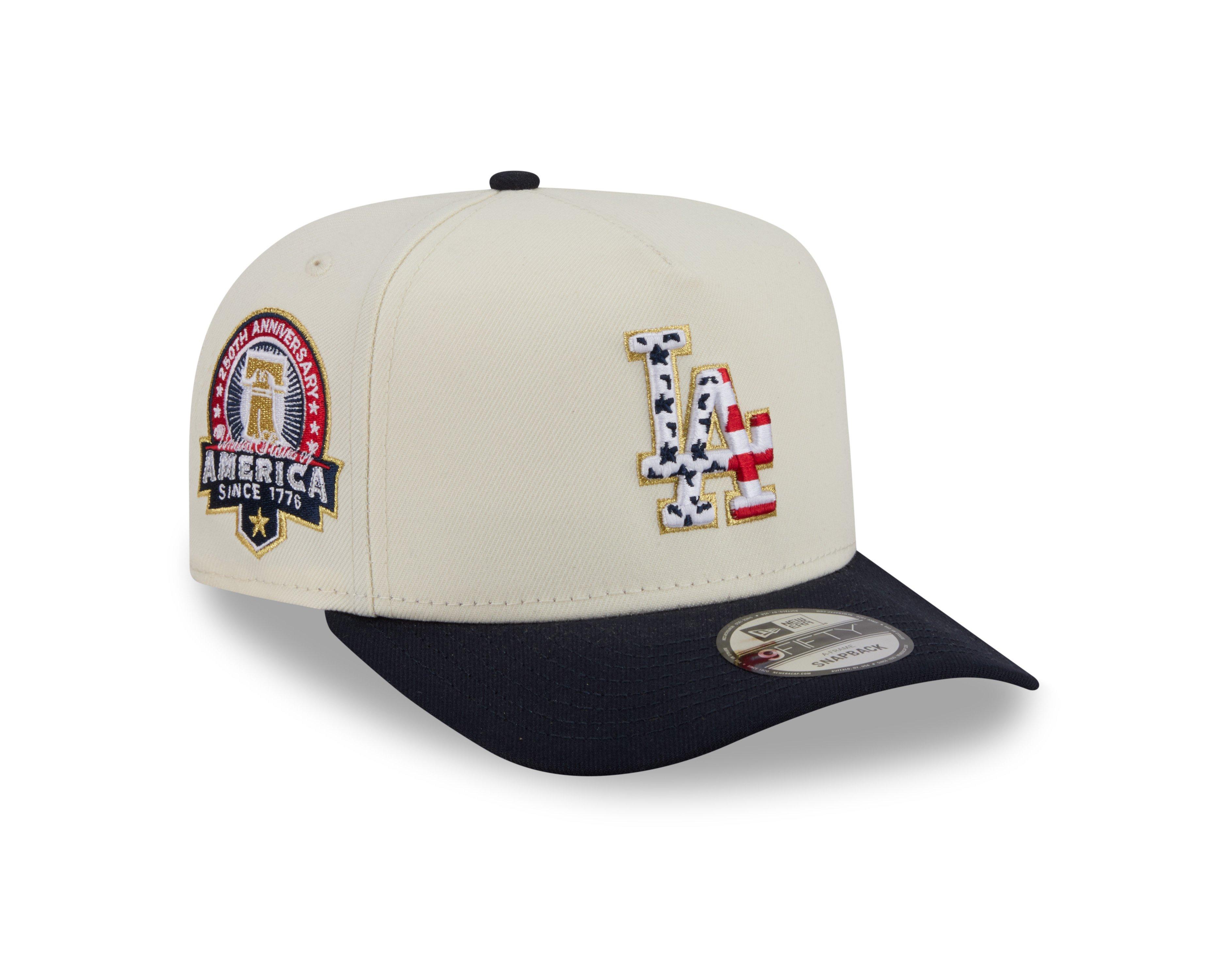 New Era Los Angeles Dodgers 9FIFTY A-Frame 4th of July Cream Snapback Hat