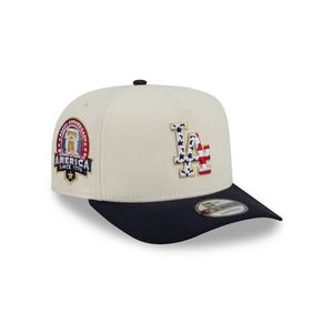 New Era Los Angeles Dodgers 9FIFTY A-Frame 4th of July Snapback Hat - Cream