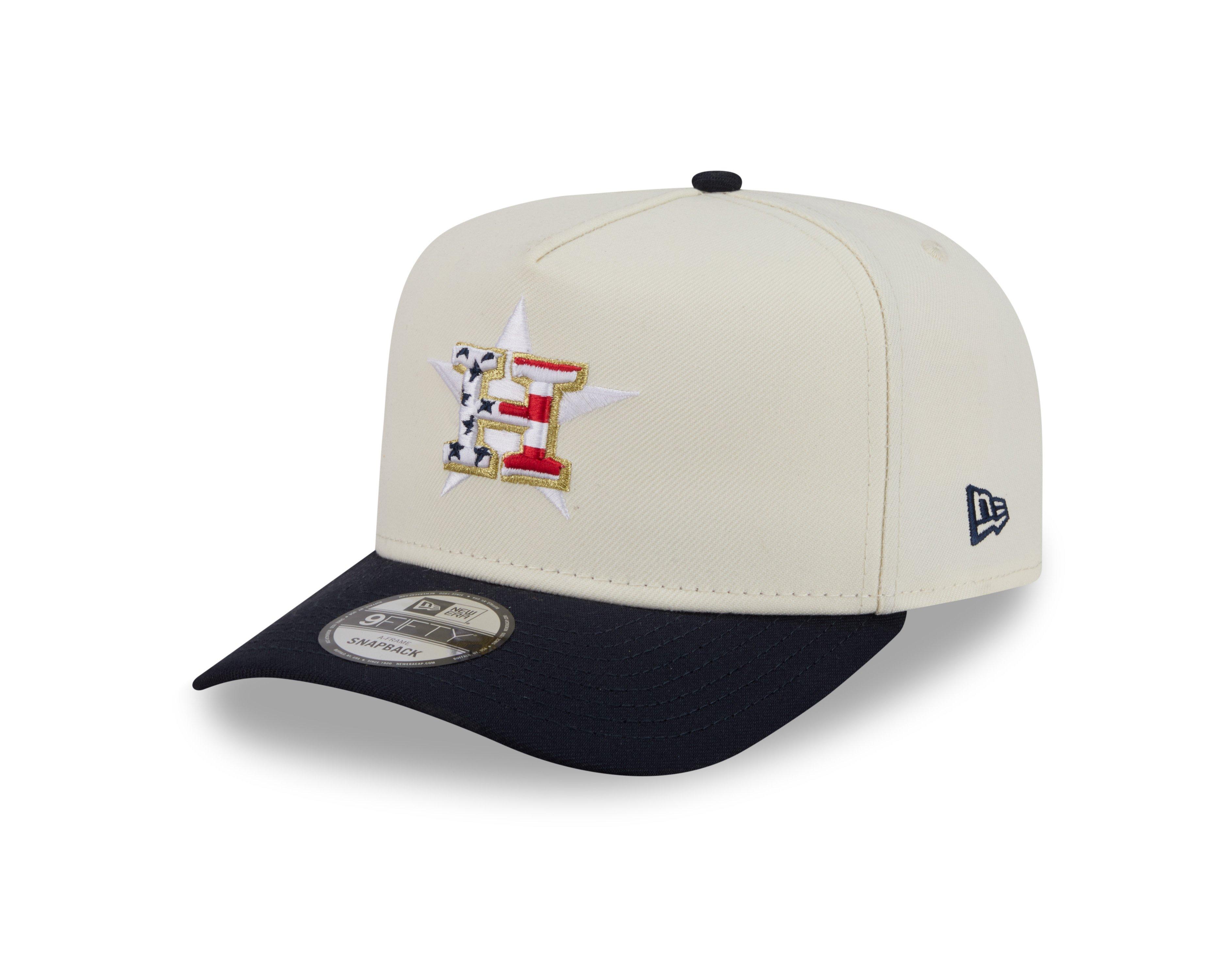 New Era Houston Astros 9FIFTY A-Frame 4th of July Cream Snapback Hat