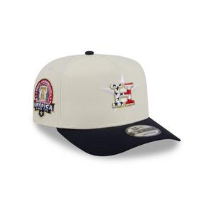 New Era Houston Astros 9FIFTY A-Frame 4th of July Snapback Hat - Cream