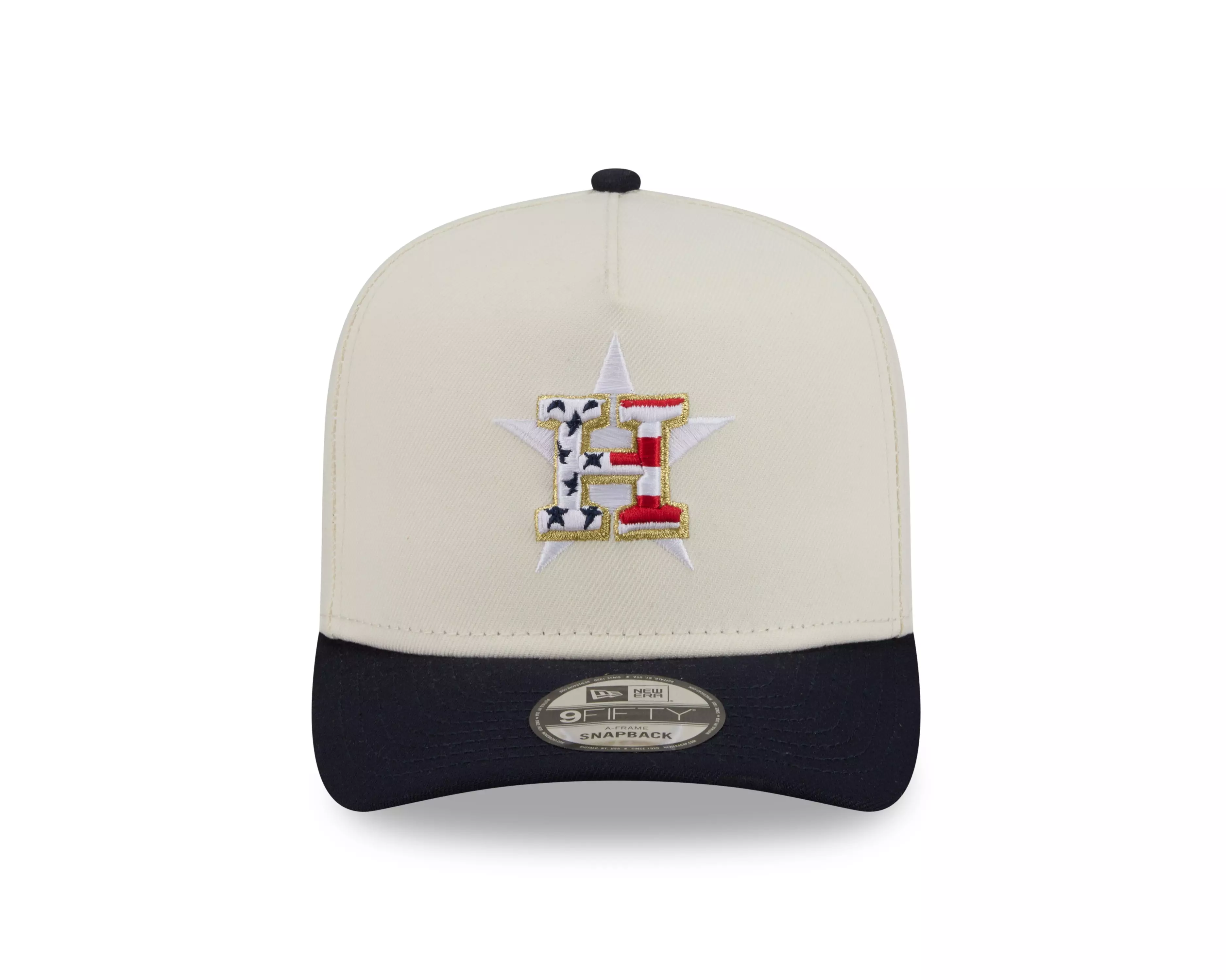New Era Houston Astros 9FIFTY A-Frame 4th of July Snapback Hat - Cream - CREAM
