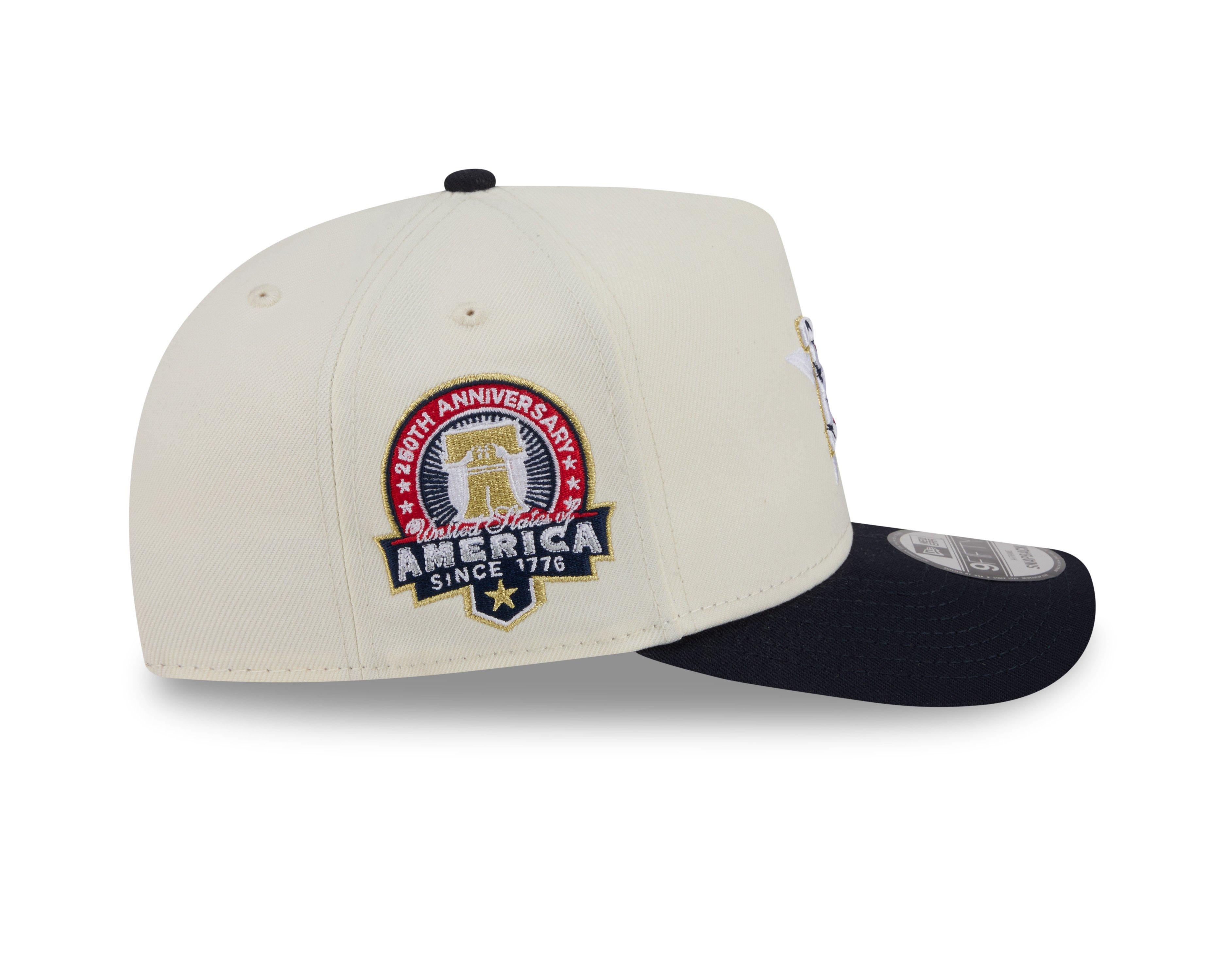 New Era Houston Astros 9FIFTY A-Frame 4th of July Snapback Hat - Cream - CREAM Thumbnail View 6