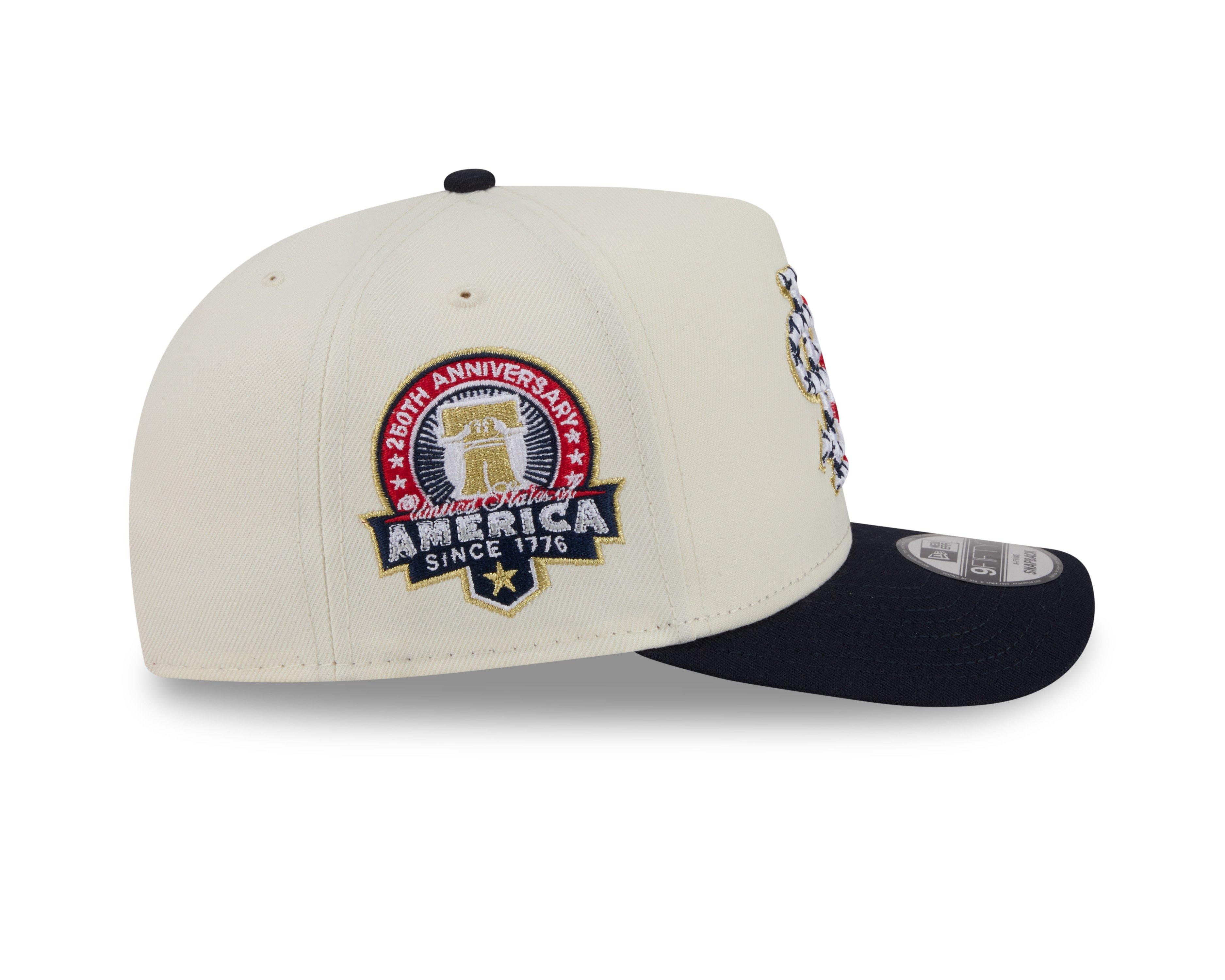 New Era St. Louis Cardinals 9FIFTY A-Frame 4th of July Snapback Hat - Cream - CREAM Thumbnail View 6