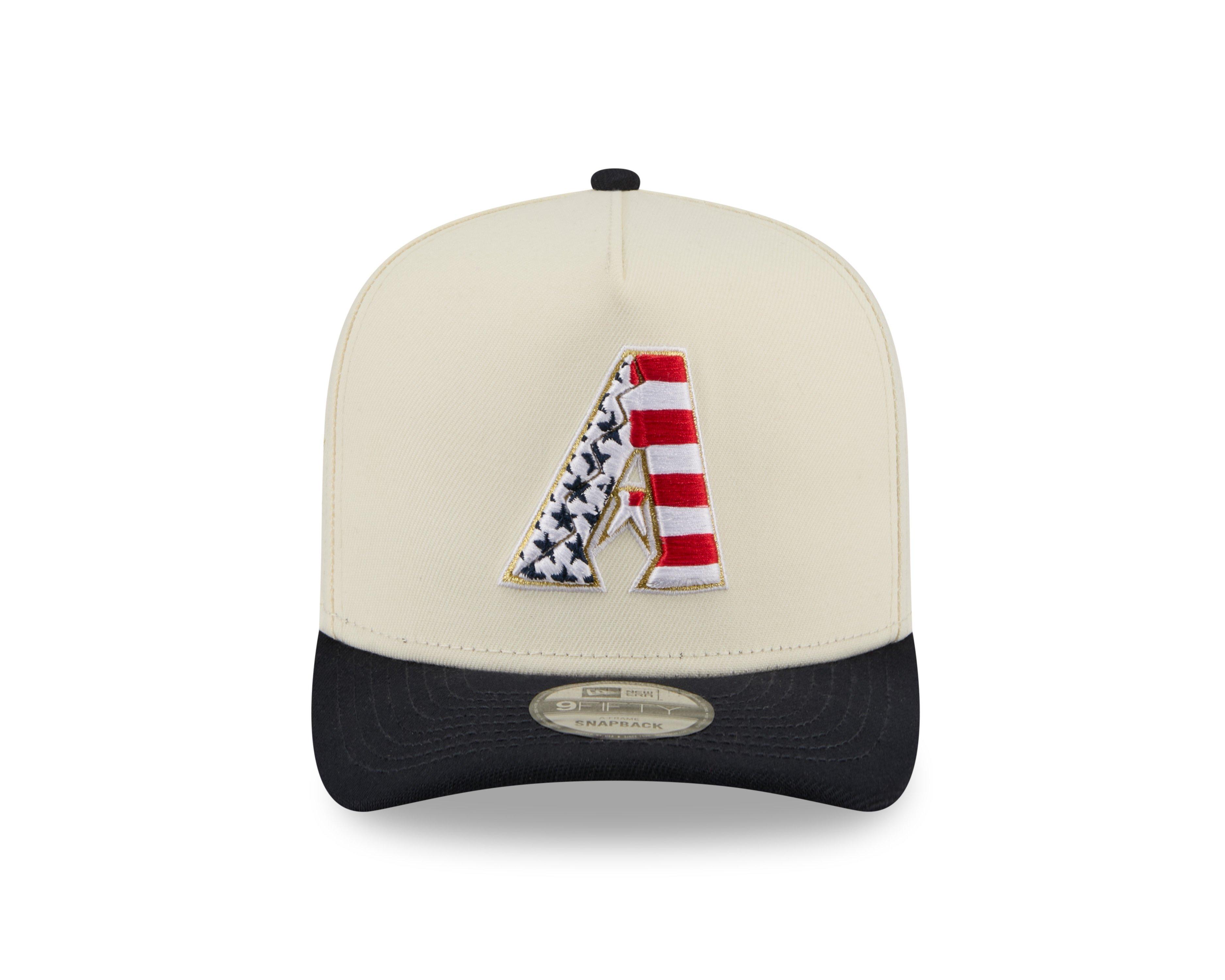 New Era Arizona Diamondbacks 9FIFTY A-Frame 4th of July Snapback Hat - Cream - CREAM Thumbnail View 3
