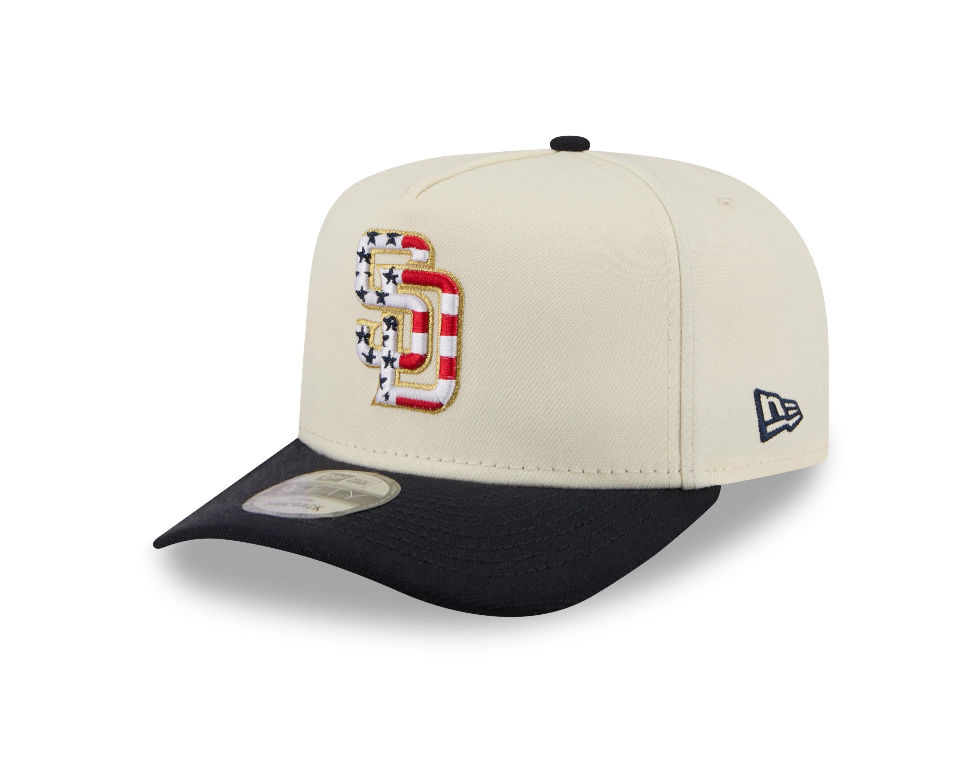 New Era San Diego Padres 9FIFTY A-Frame 4th of July Cream Snapback Hat