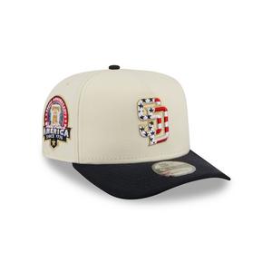 New Era San Diego Padres 9FIFTY A-Frame 4th of July Snapback Hat - Cream