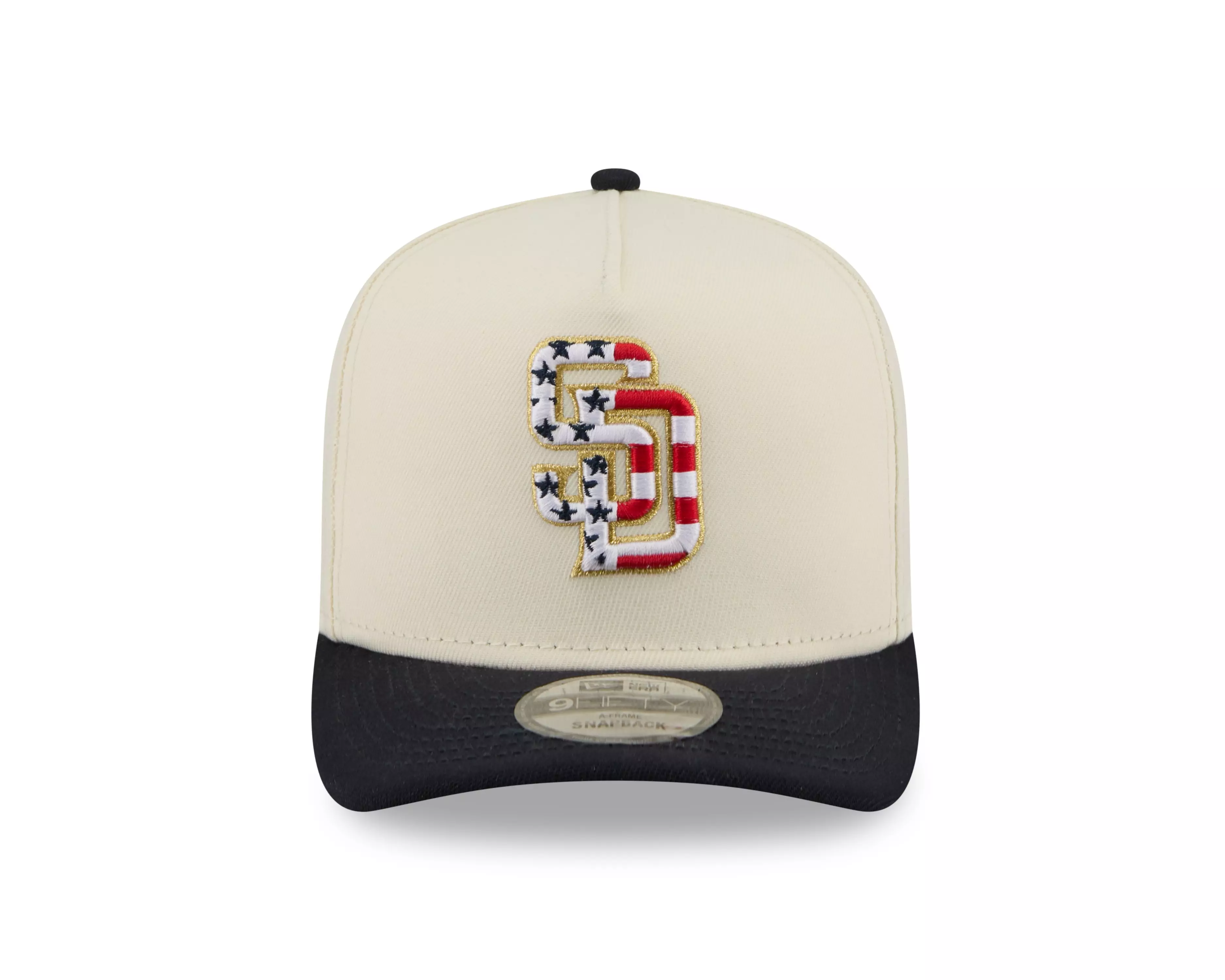 New Era San Diego Padres 9FIFTY A-Frame 4th of July Snapback Hat - Cream - CREAM