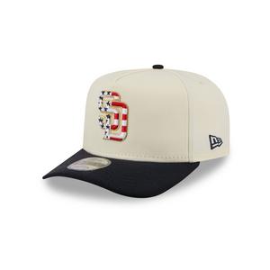 New Era San Diego Padres 9FIFTY A-Frame 4th of July Snapback Hat - Cream
