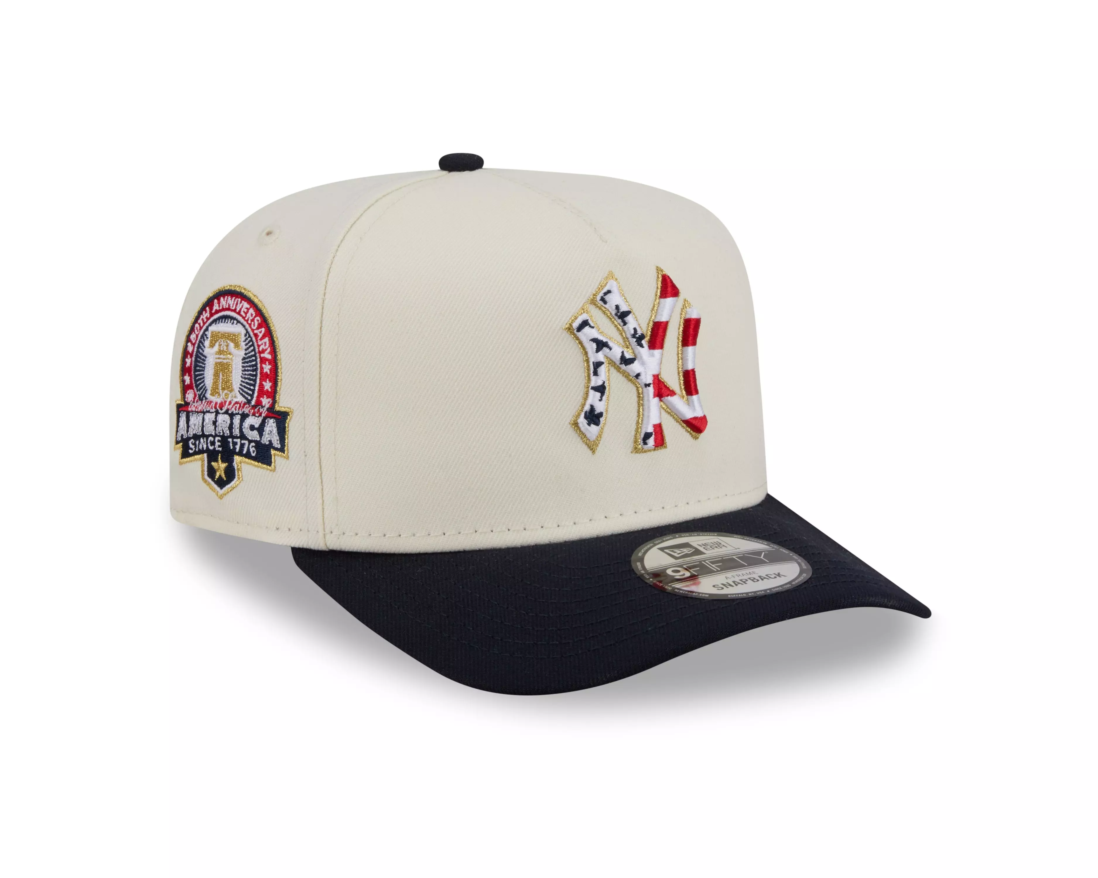 New Era New York Yankees 9FIFTY A-Frame 4th of July Snapback Hat - Cream - CREAM