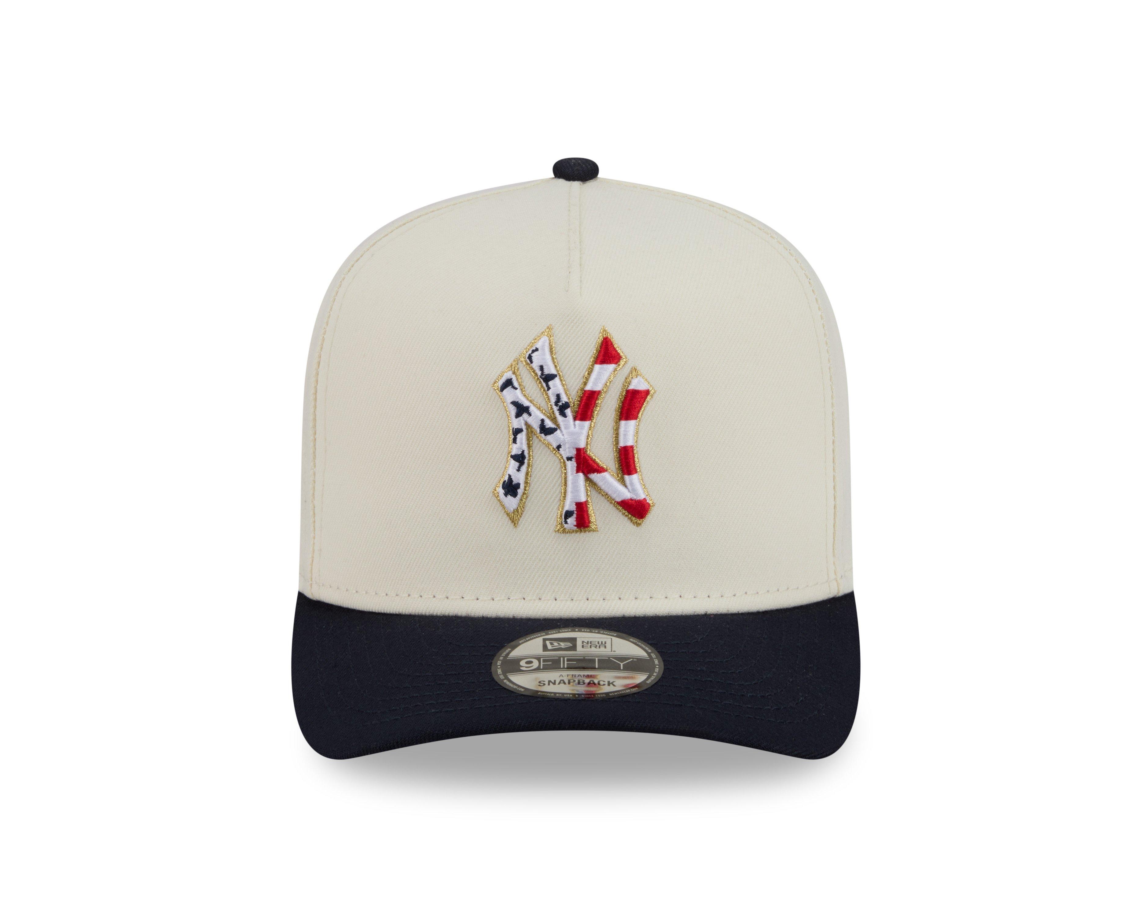 New Era New York Yankees 9FIFTY A-Frame 4th of July Snapback Hat - Cream - CREAM Thumbnail View 3