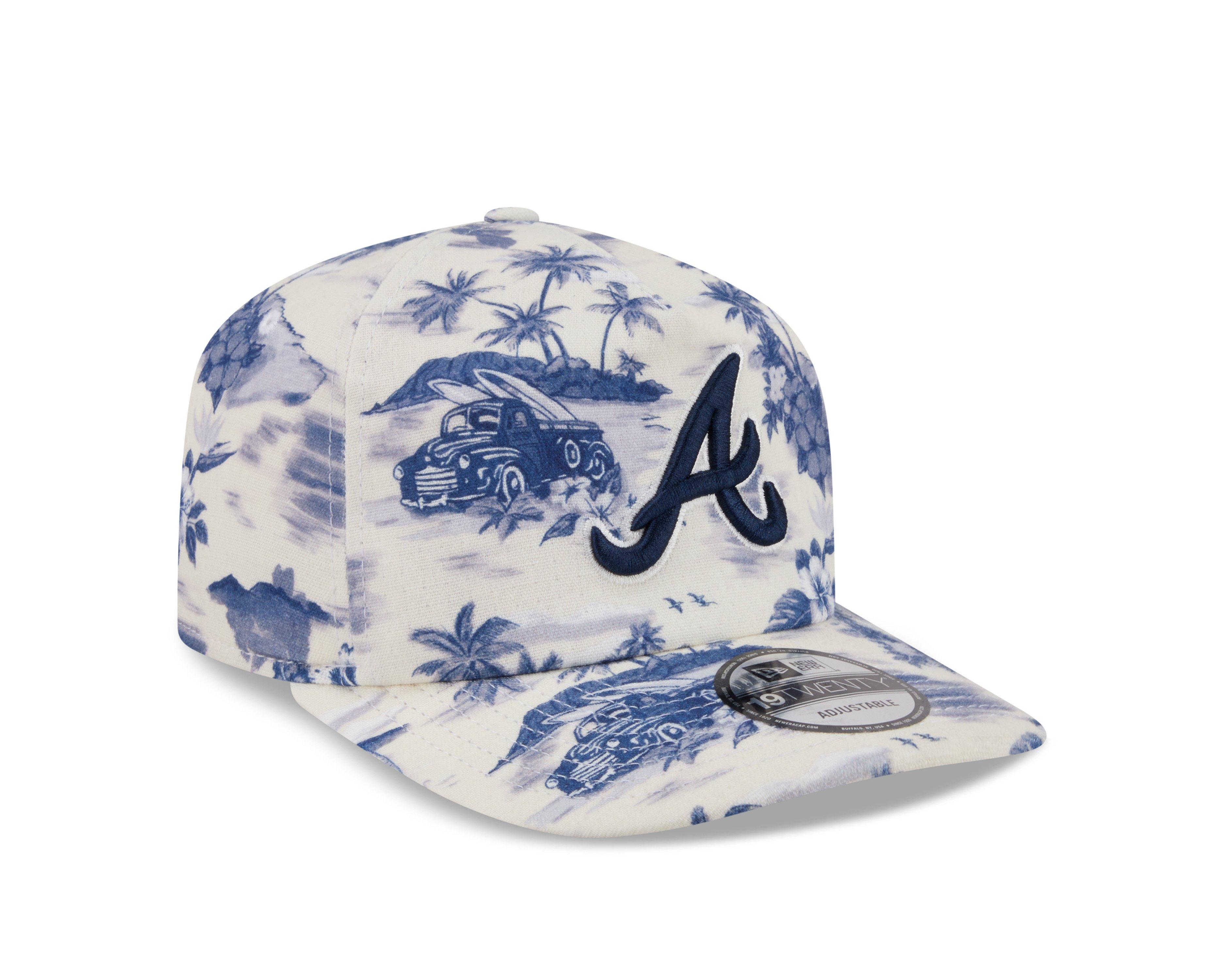 New Era Atlanta Braves 19TWENTY Tropical White/Navy Snapback Hat