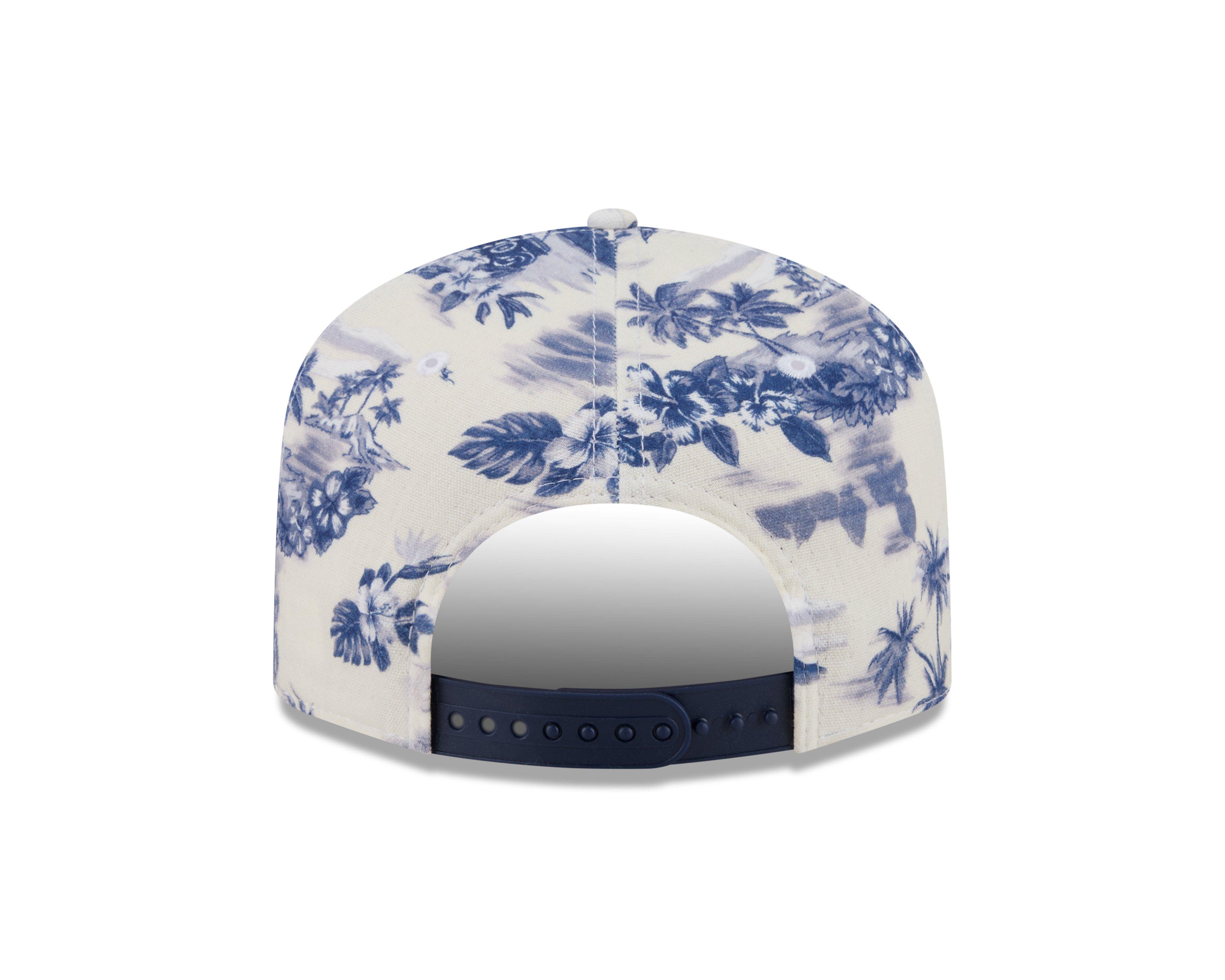 New Era Atlanta Braves 19TWENTY Tropical Snapback Hat - White/Navy - WHITE/NAVY Thumbnail View 4