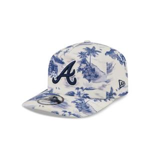 New Era Atlanta Braves 19TWENTY Tropical Snapback Hat - White/Navy