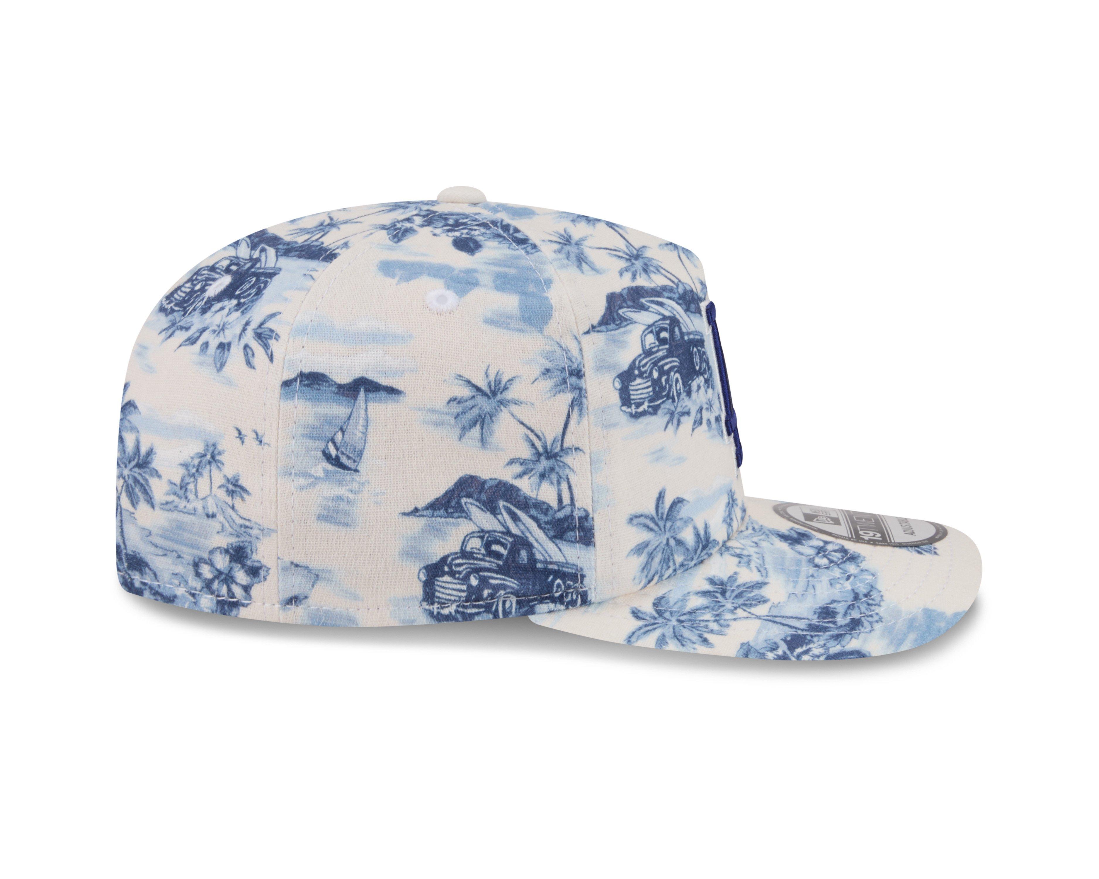 New Era Los Angeles Dodgers 19TWENTY Tropical Snapback Hat - White/Navy - WHITE/ROYAL Thumbnail View 6