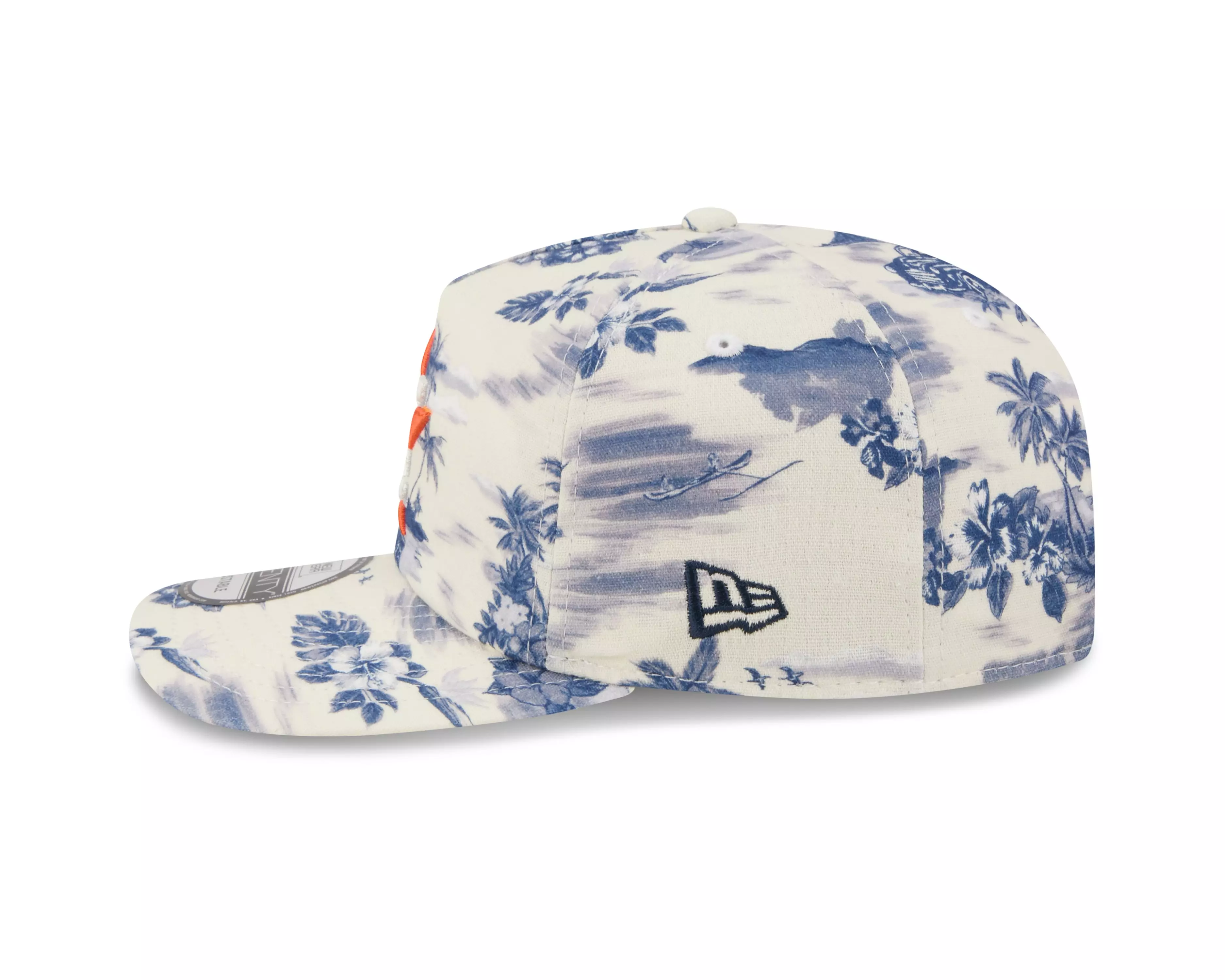 New Era Houston Astros 19TWENTY Tropical Snapback Hat - White/Navy - WHITE/NAVY