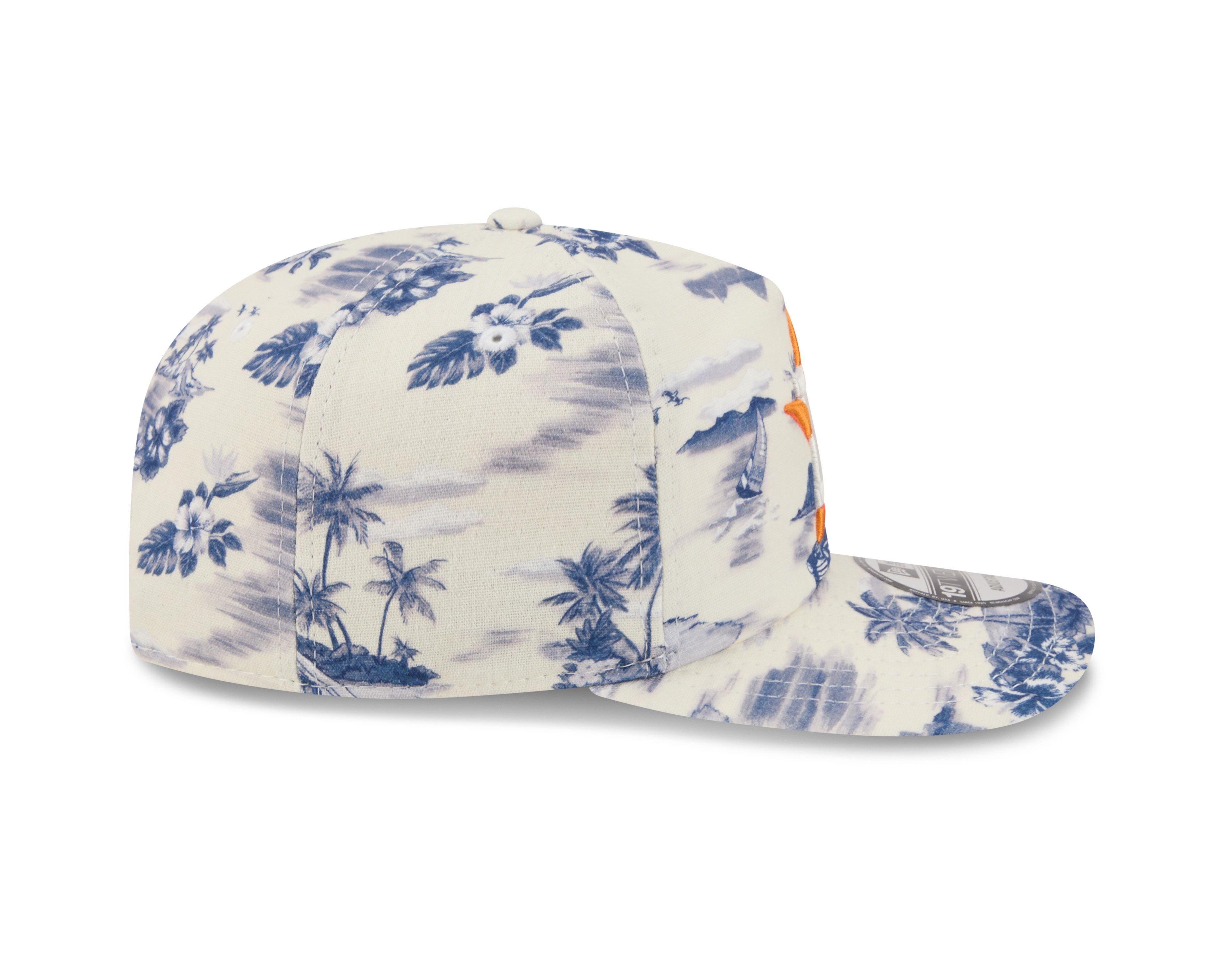 New Era Houston Astros 19TWENTY Tropical Snapback Hat - White/Navy - WHITE/NAVY Thumbnail View 6
