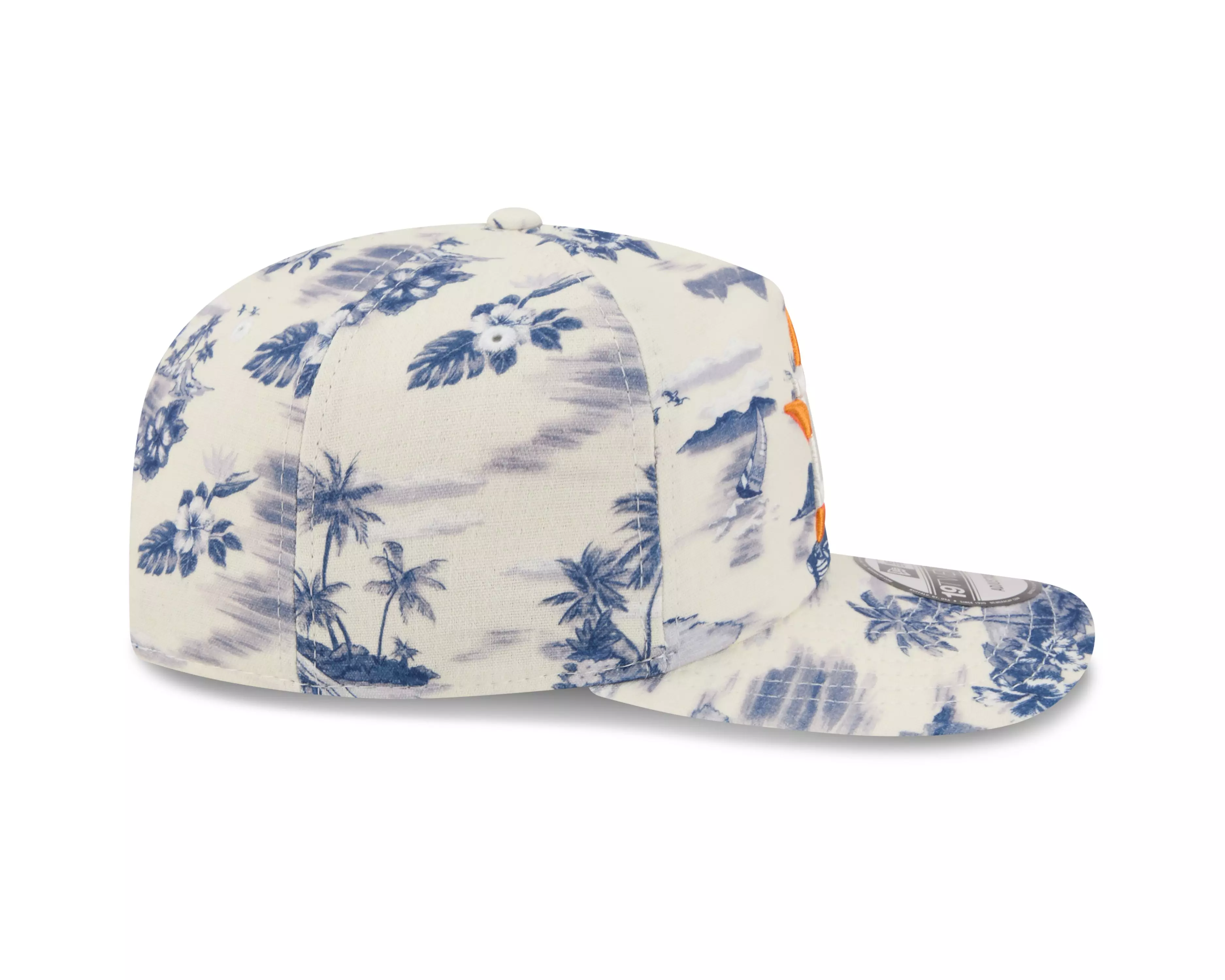 New Era Houston Astros 19TWENTY Tropical Snapback Hat - White/Navy - WHITE/NAVY