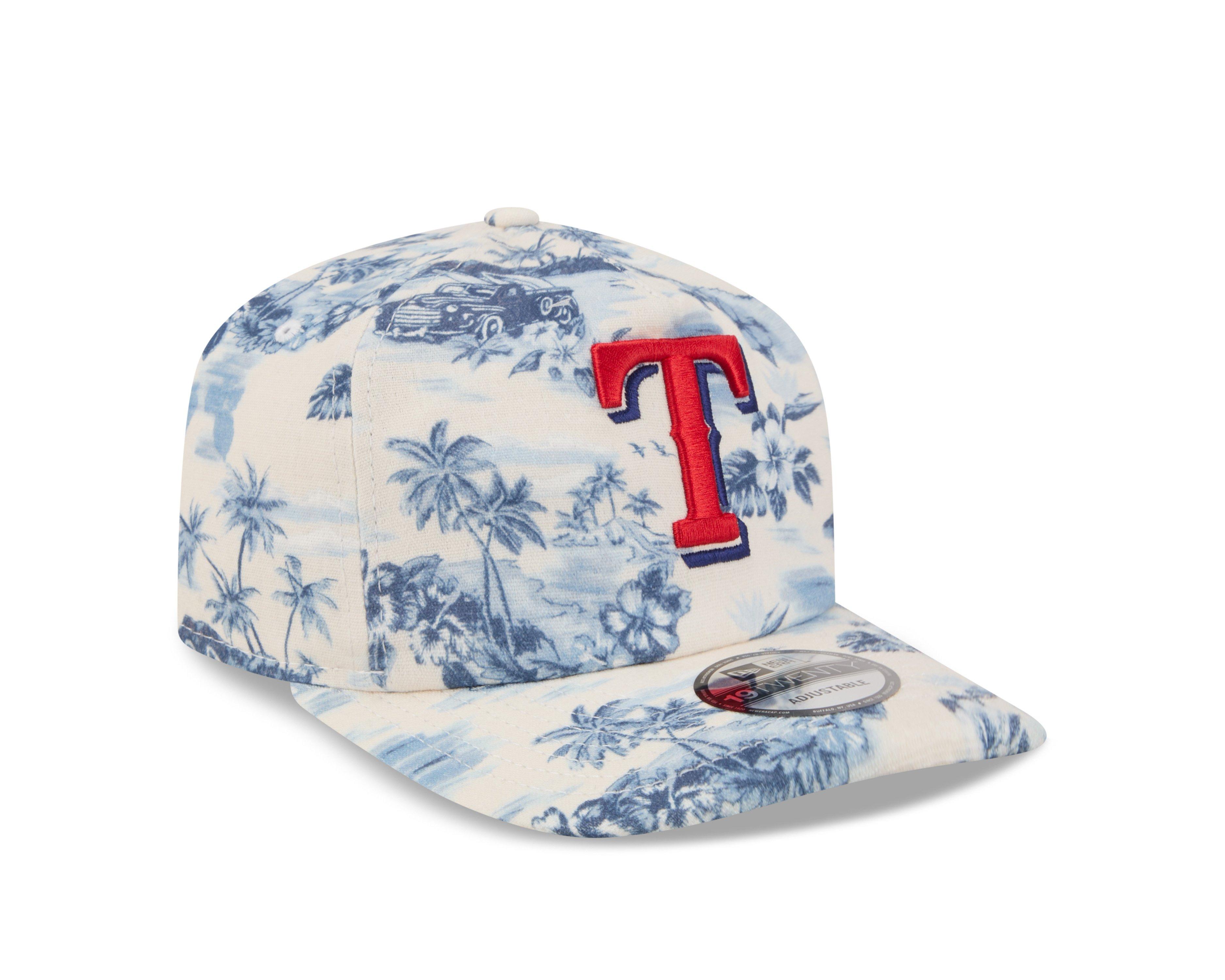 New Era Texas Rangers 19TWENTY Tropical White/Royal Snapback Hat