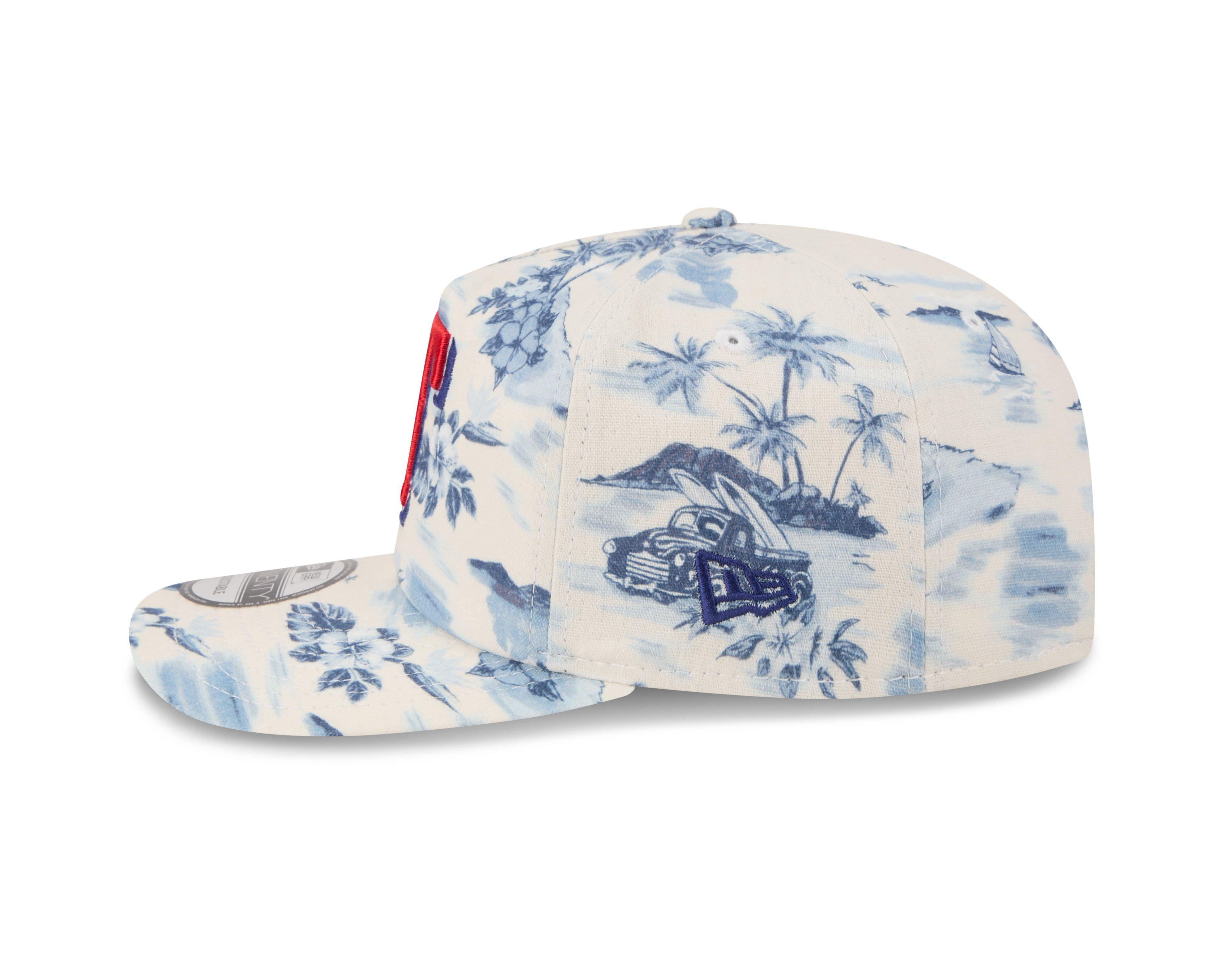New Era Texas Rangers 19TWENTY Tropical Snapback Hat - White/Royal - WHITE/ROYAL Thumbnail View 5