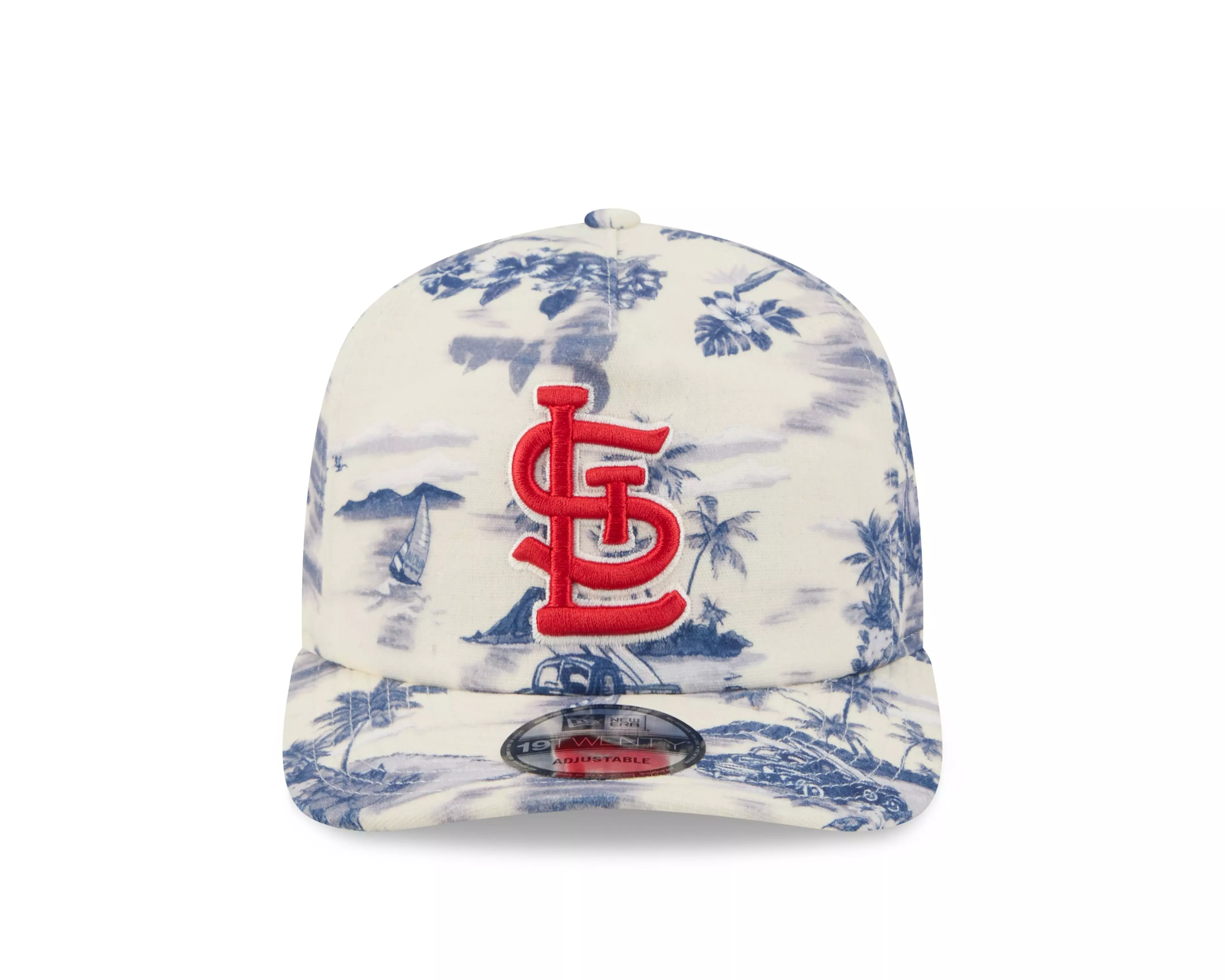 New Era St. Louis Cardinals 19TWENTY Tropical Snapback Hat - White/Navy - WHITE/NAVY