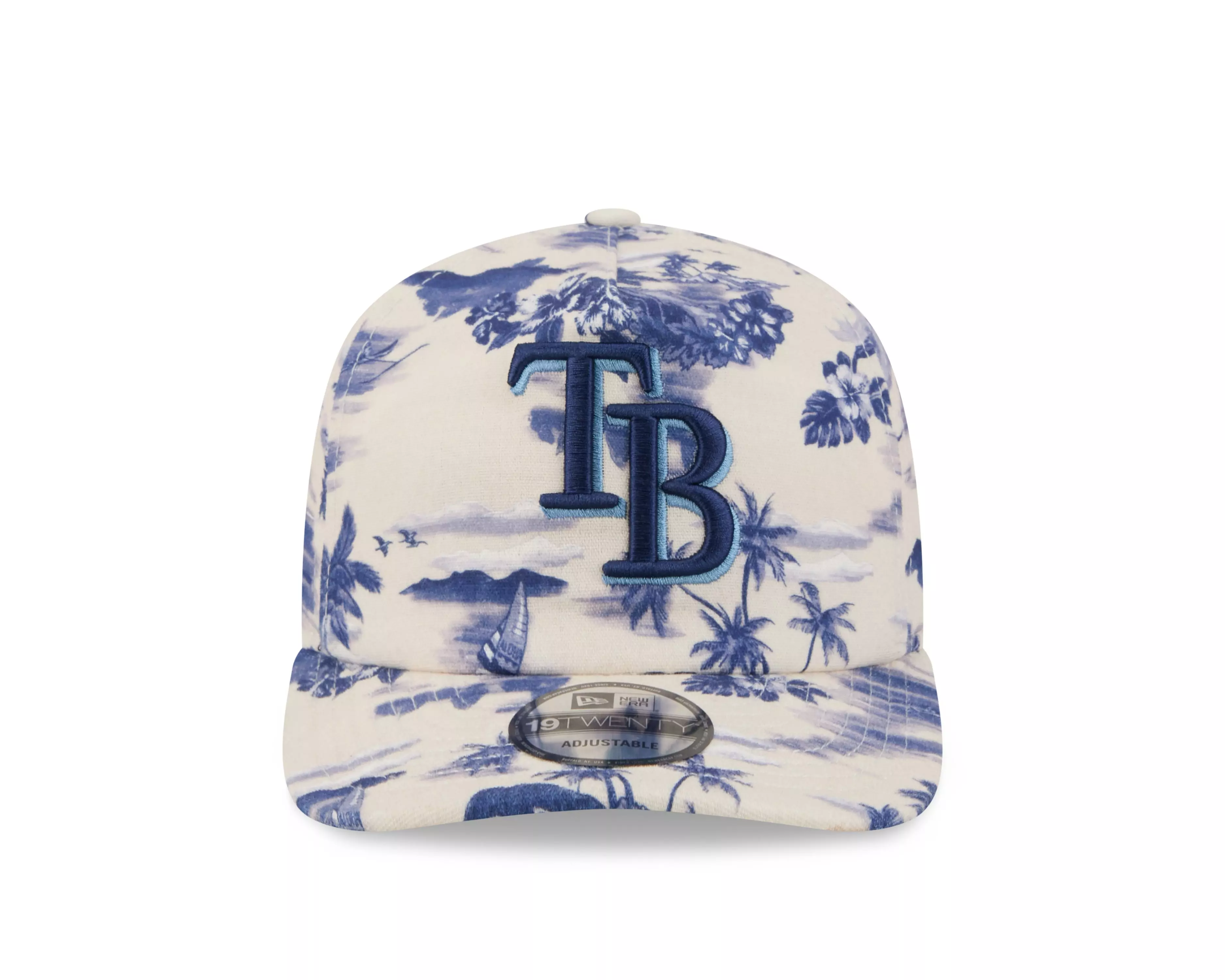 New Era Tampa Bay Rays 19TWENTY Tropical Snapback Hat - White/Blue - WHITE/BLUE