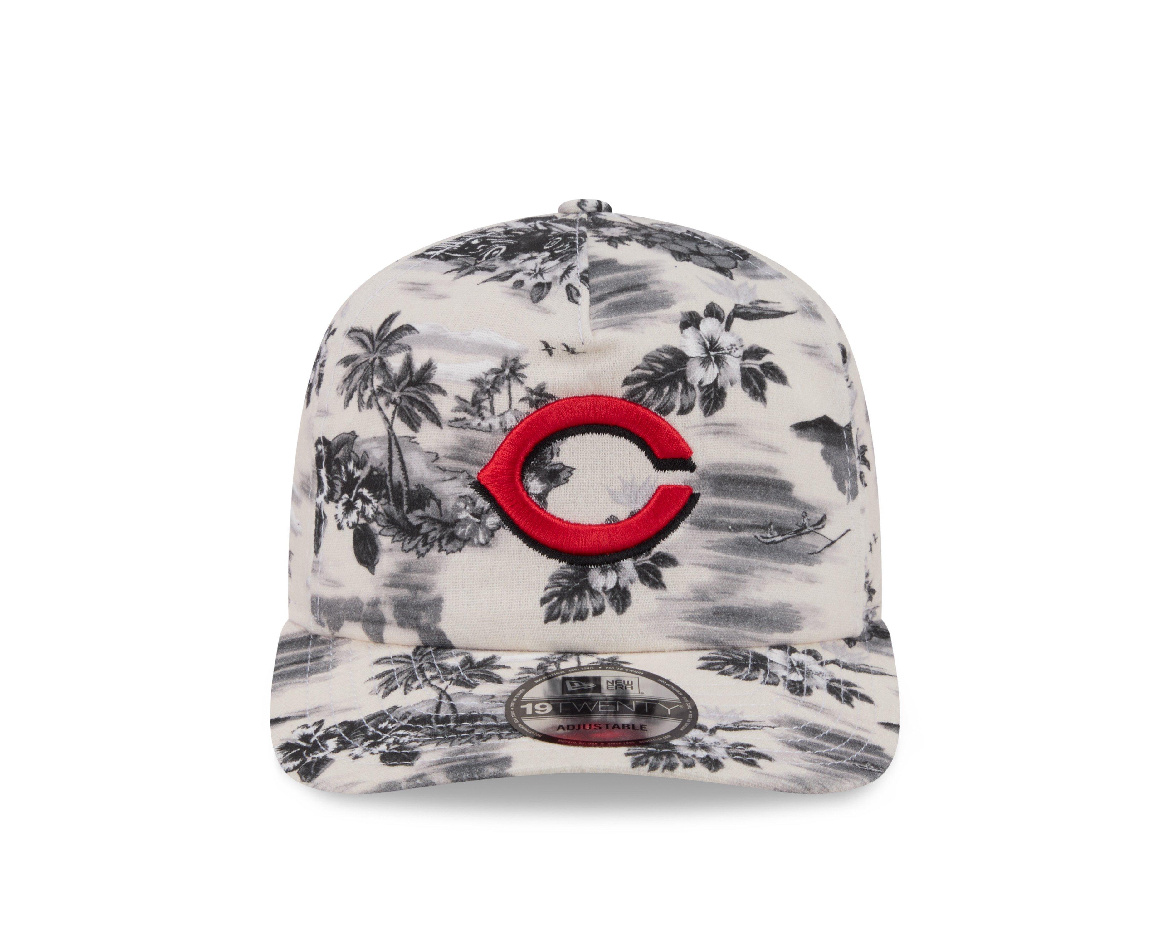 New Era Cincinnati Reds 19TWENTY Tropical Snapback Hat - White/Black - WHITE/BLACK Thumbnail View 3