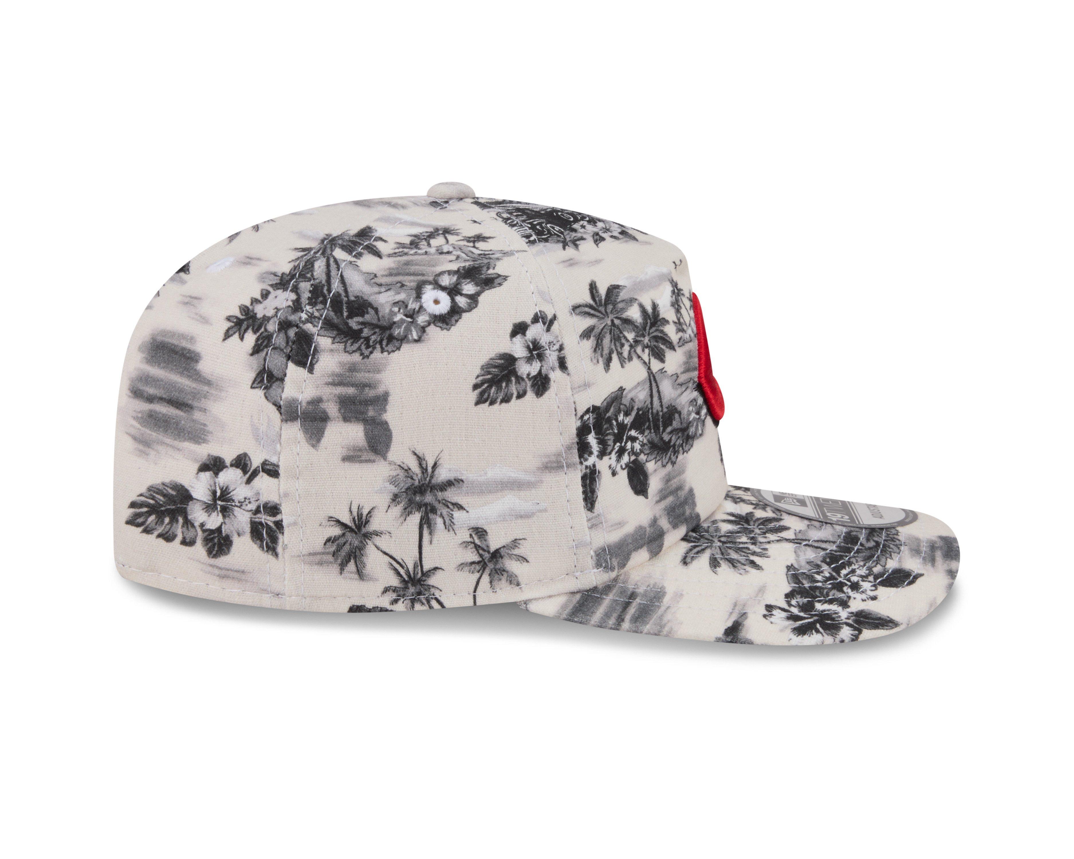 New Era Cincinnati Reds 19TWENTY Tropical Snapback Hat - White/Black - WHITE/BLACK Thumbnail View 6