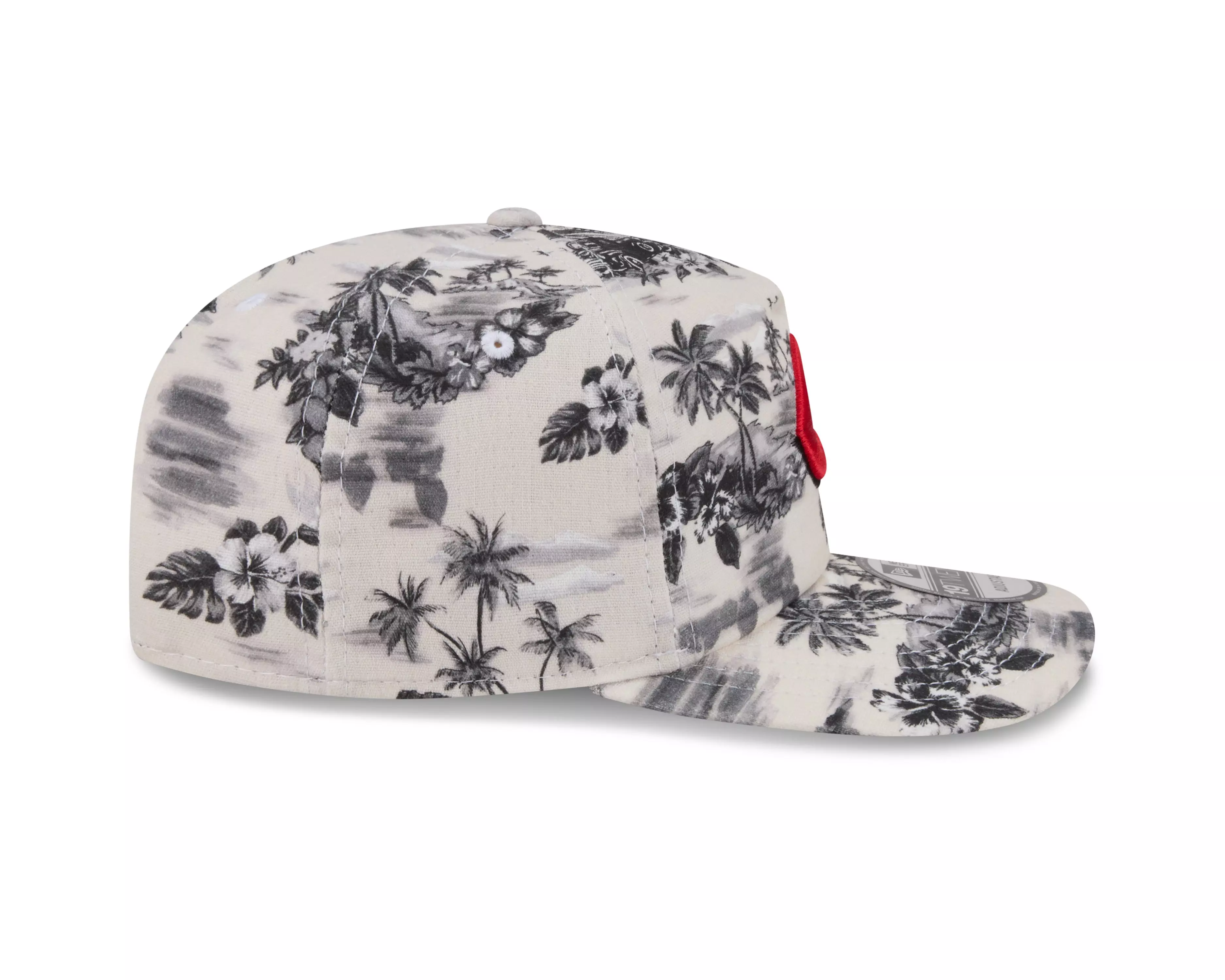 New Era Cincinnati Reds 19TWENTY Tropical Snapback Hat - White/Black - WHITE/BLACK
