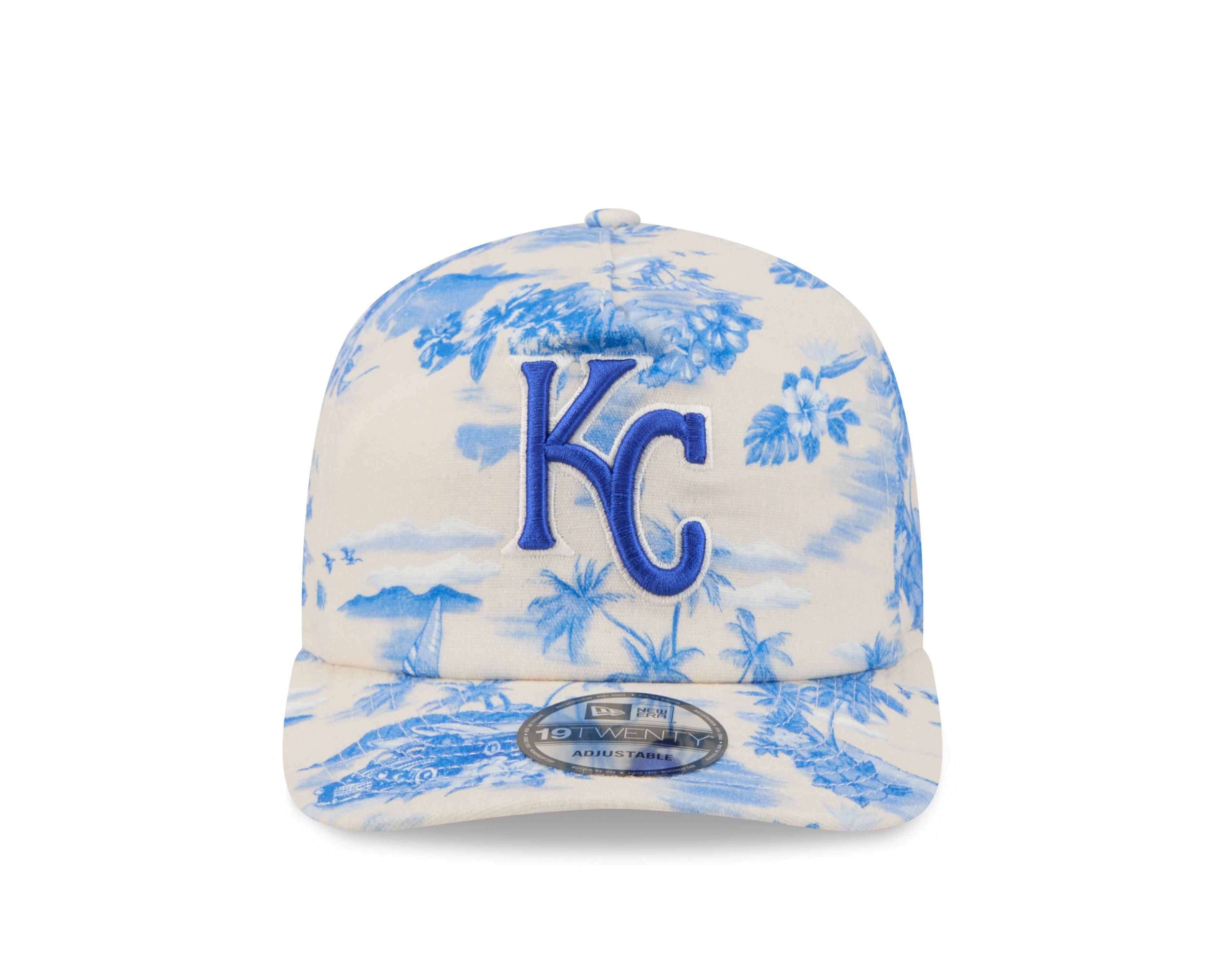 New Era Kansas City Royals 19TWENTY Tropical Snapback Hat - White/Royal - WHITE/ROYAL Thumbnail View 3