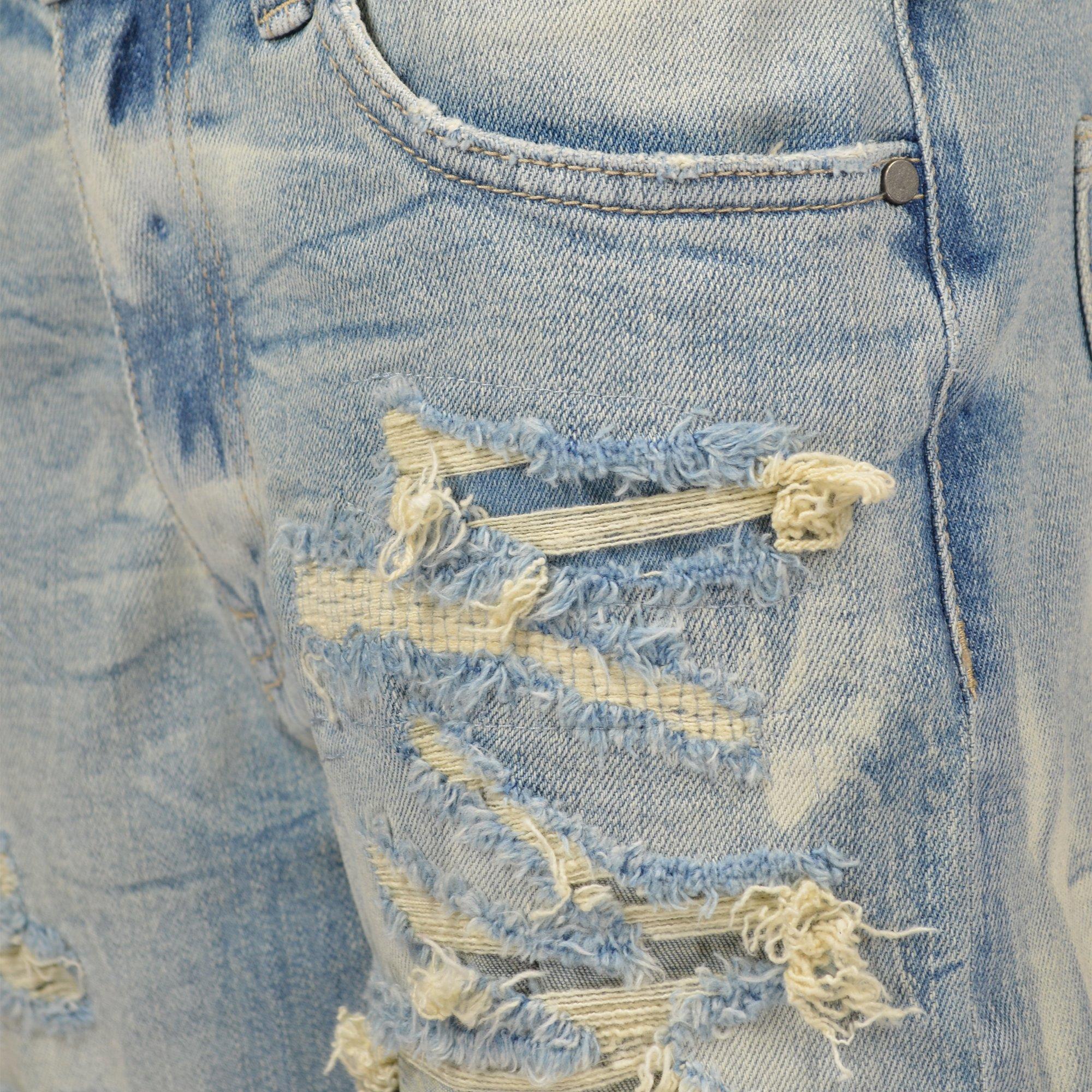 Smoke Rise Big Boys' Seville Blue Denim Shorts - BLUE Thumbnail View 4