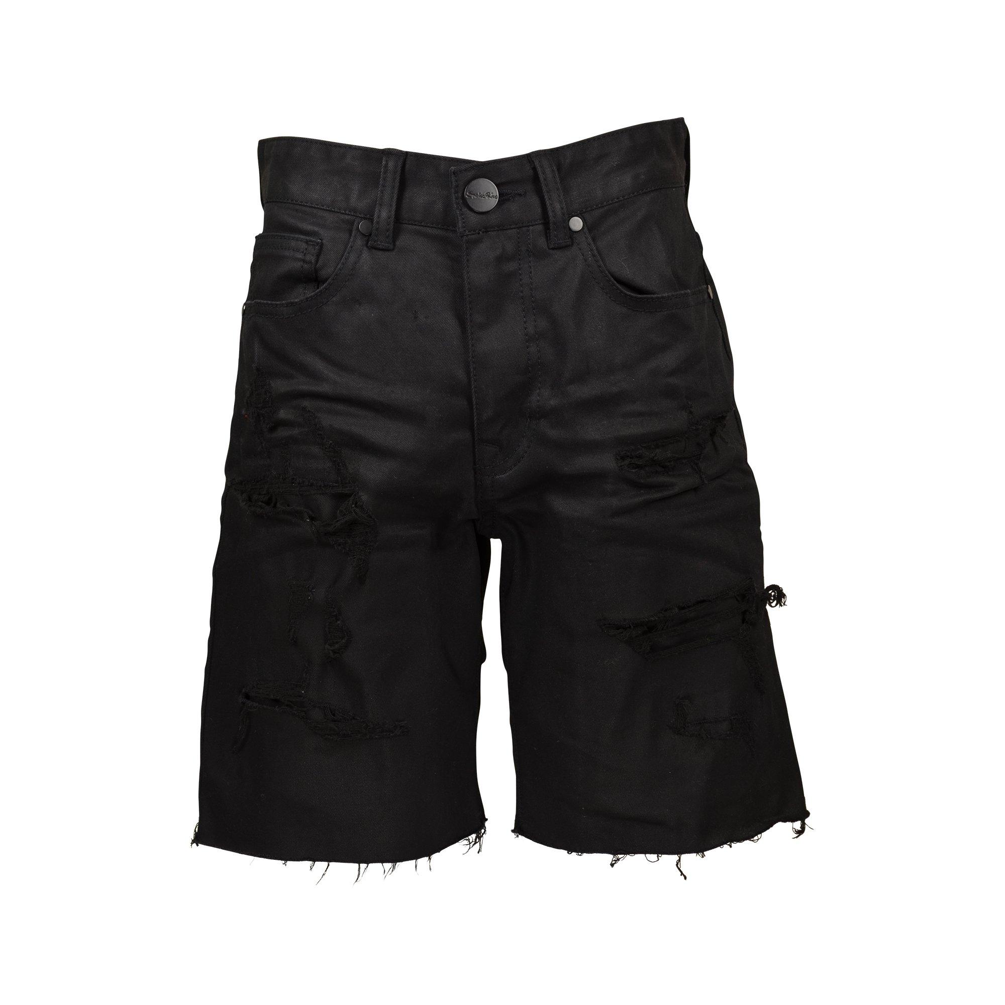 Smoke Rise Big Boys' Jet Black Denim Shorts - BLACK Thumbnail View 1