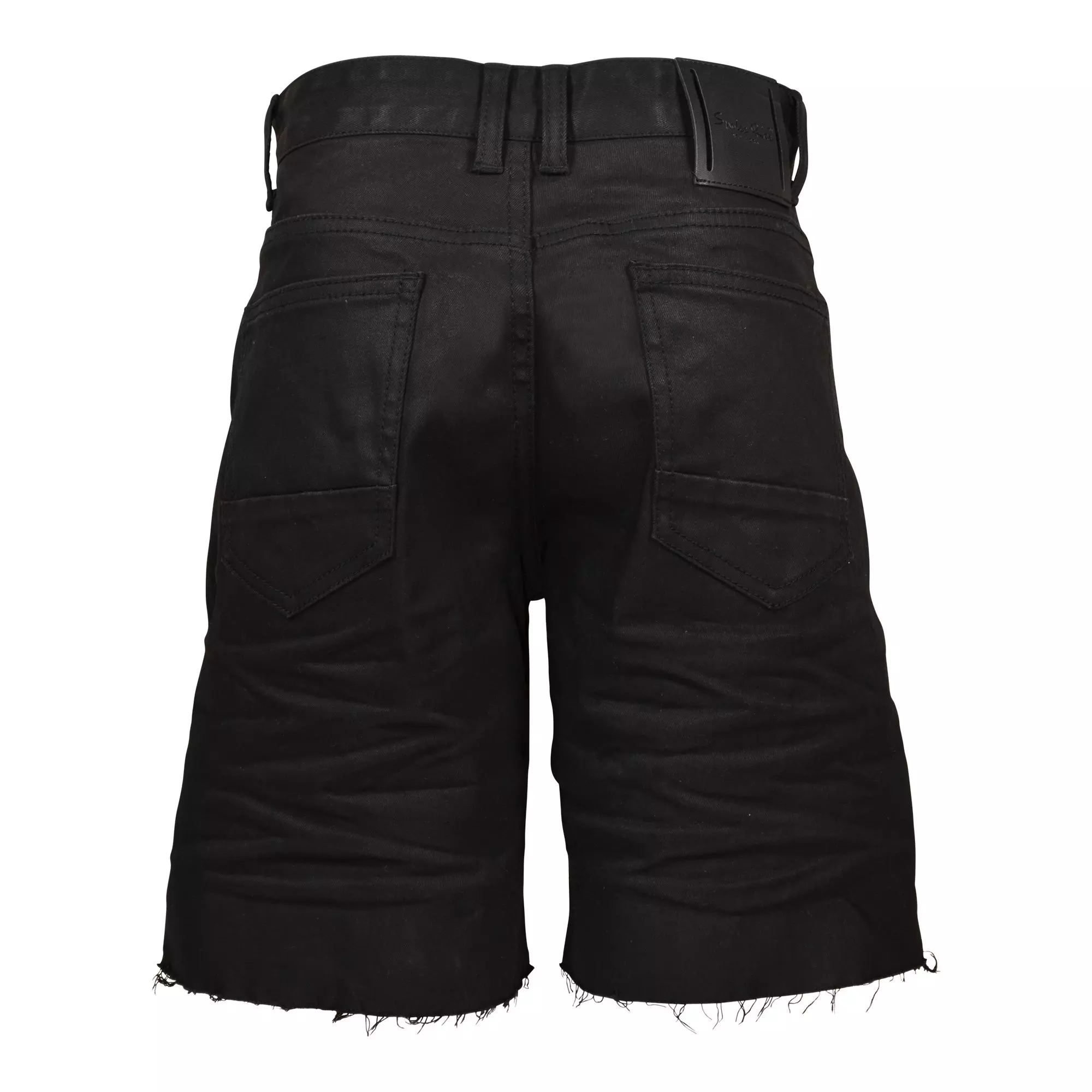 Smoke Rise Big Boys' Jet Black Denim Shorts - BLACK