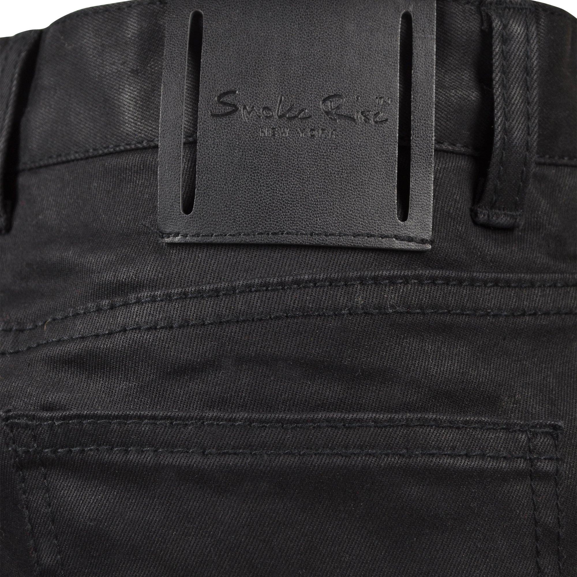 Smoke Rise Big Boys' Jet Black Denim Shorts - BLACK Thumbnail View 4