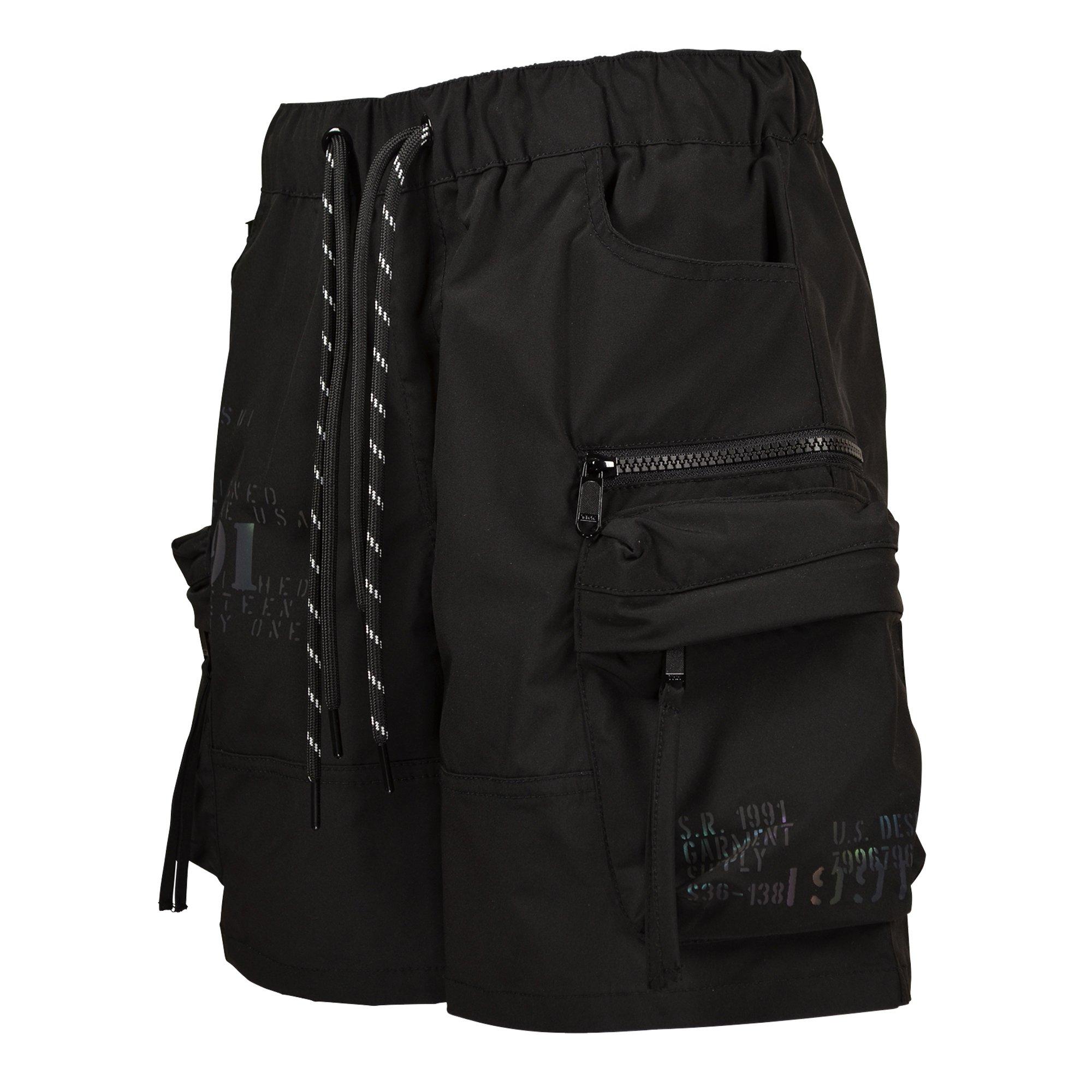Smoke Rise Nylon Big Boys' Black Shorts