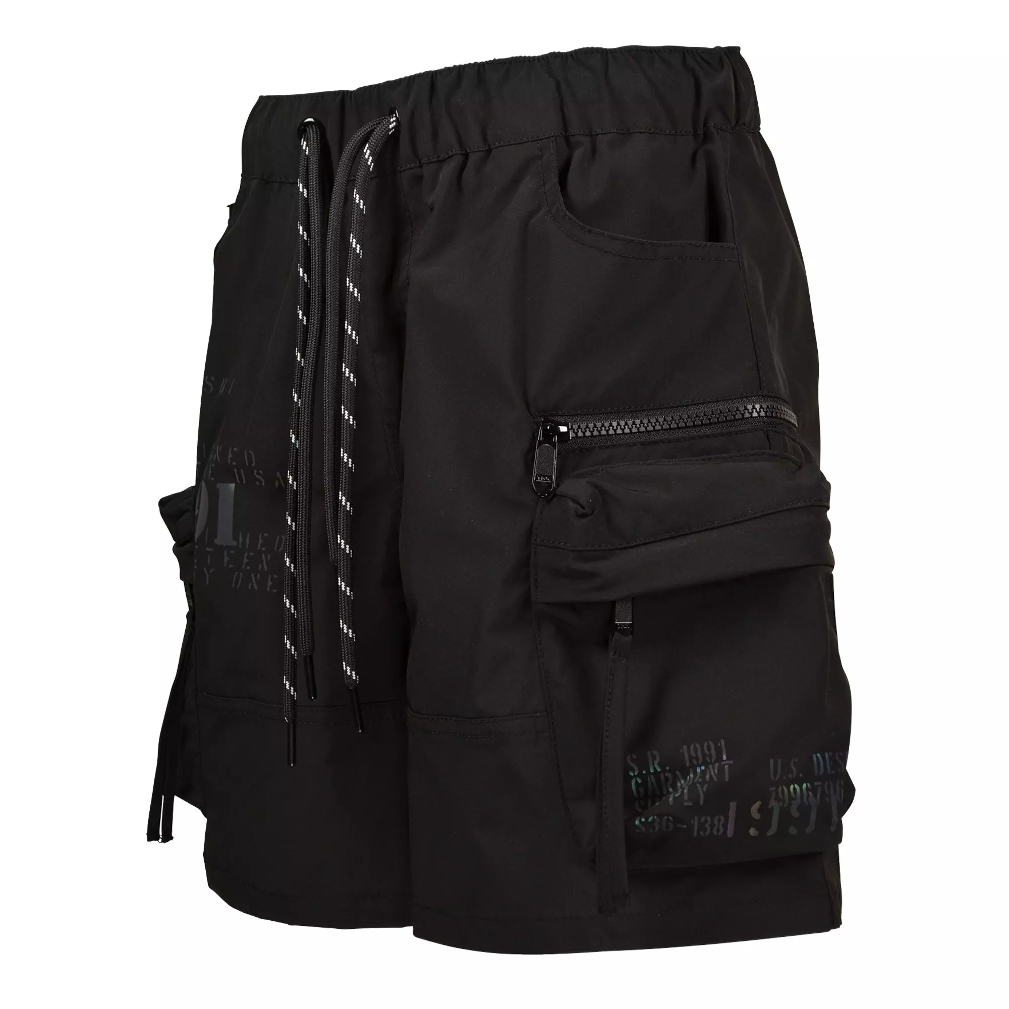 Smoke Rise Big Boys' Nylon Shorts - Black - BLACK