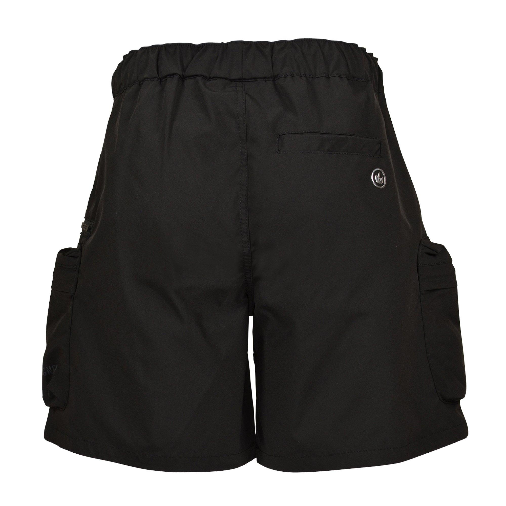 Smoke Rise Nylon Big Boys' Black Shorts